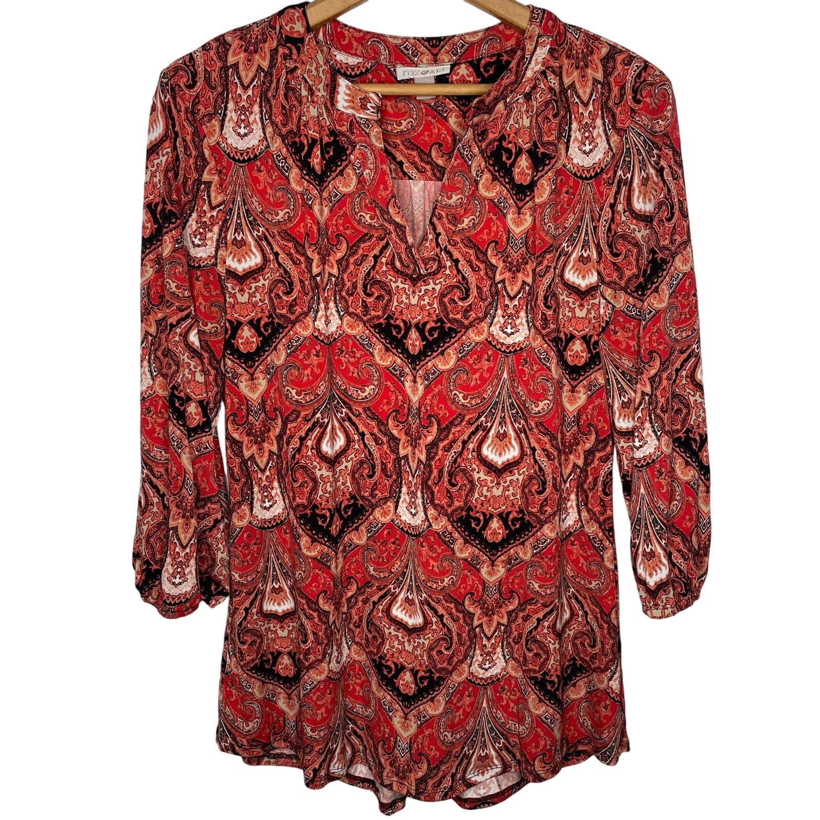 Other Roz & Ali Paisley Blouse Size M / US 6-8 / IT 42-44 - 1 Thumbnail