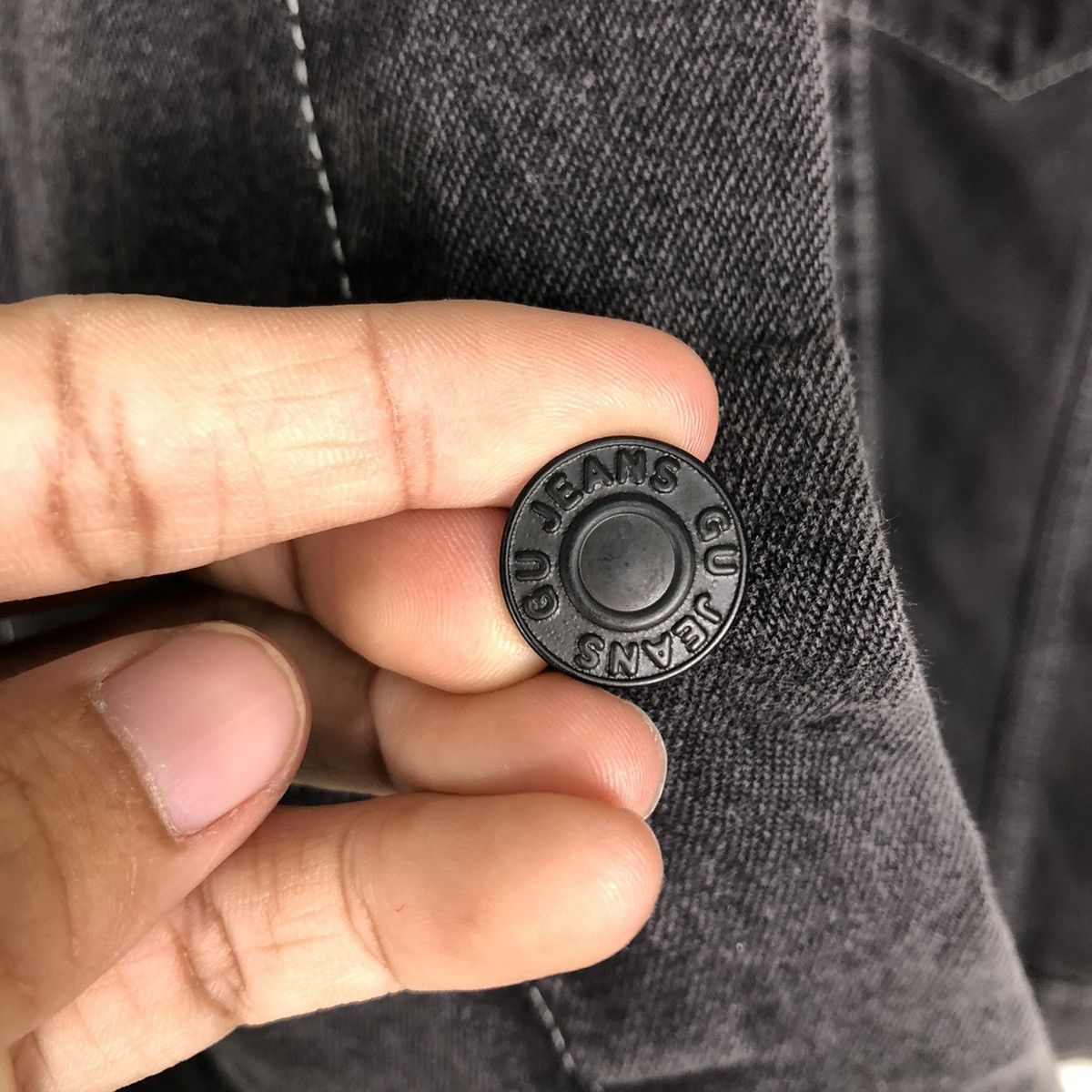 Vintage 📌Vintage Trucker Denim Jacket Biker Gu Japan Issey Miyake Size US L / EU 52-54 / 3 - 17 Thumbnail