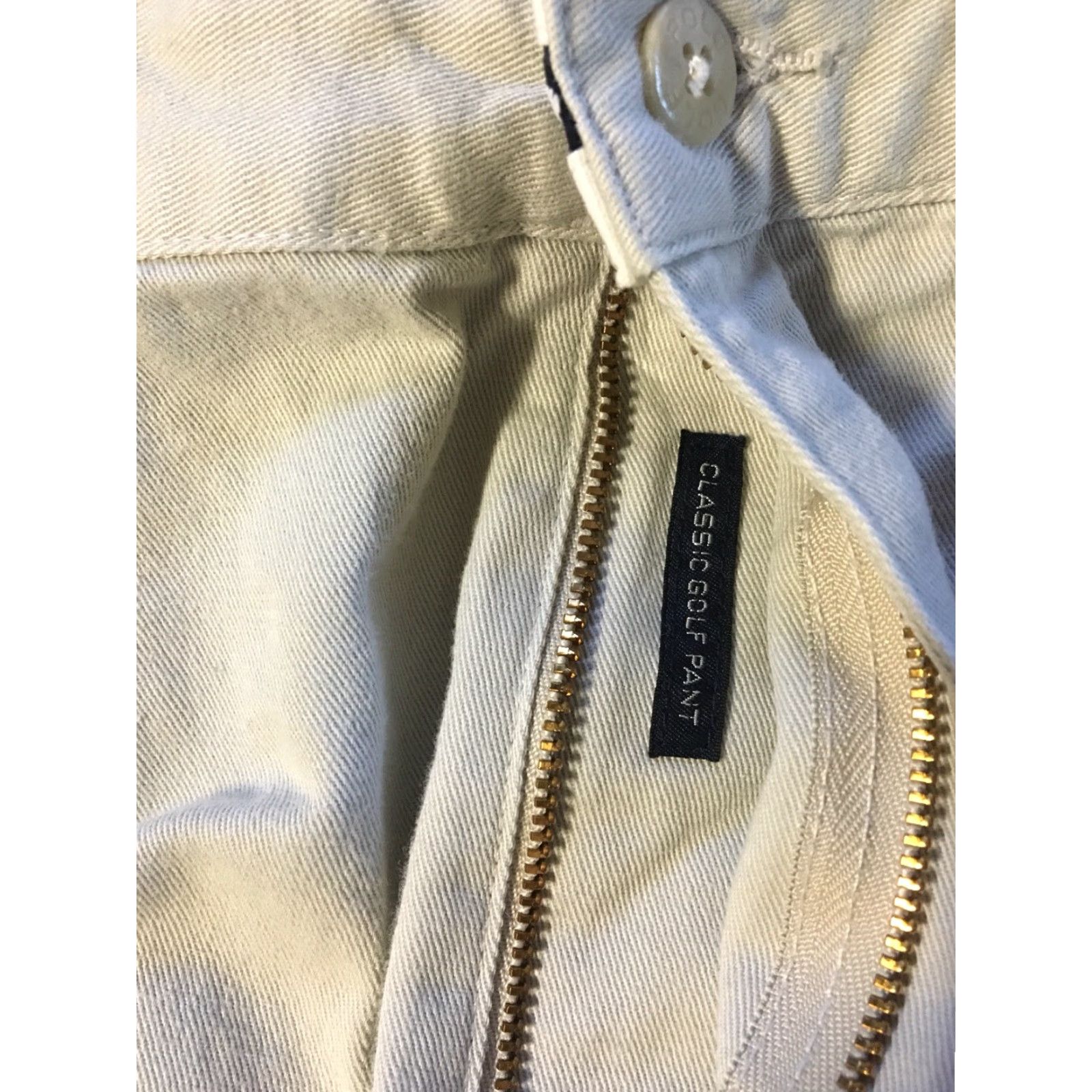 Polo Ralph Lauren VINTAGE Polo Ralph Lauren Golf Pants Chino 36/34 Cuffed Men Beige 90s Nautical Sailing USA Size US M / EU 48-50 / 2 - 5 Thumbnail