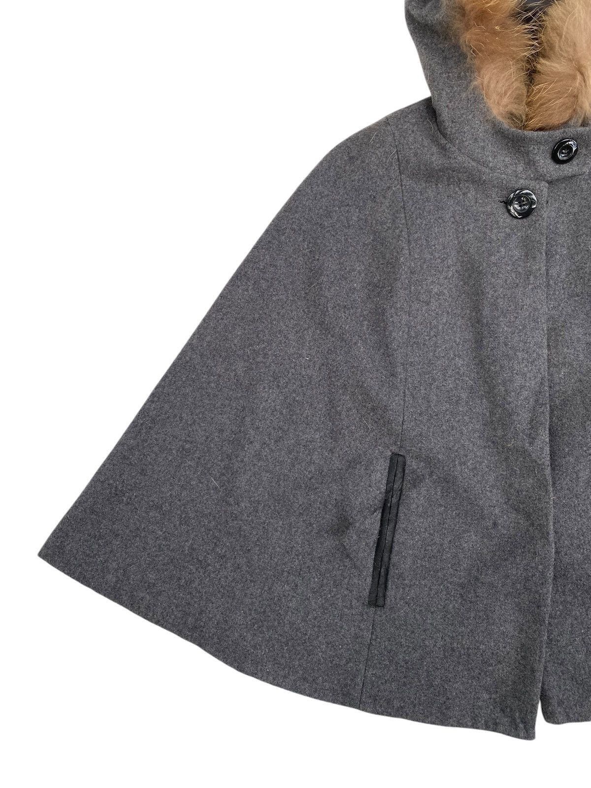 Japanese Brand × Vintage Vtg Wool Deskip Fur Capes Batwing Size US M / EU 48-50 / 2 - 5 Thumbnail