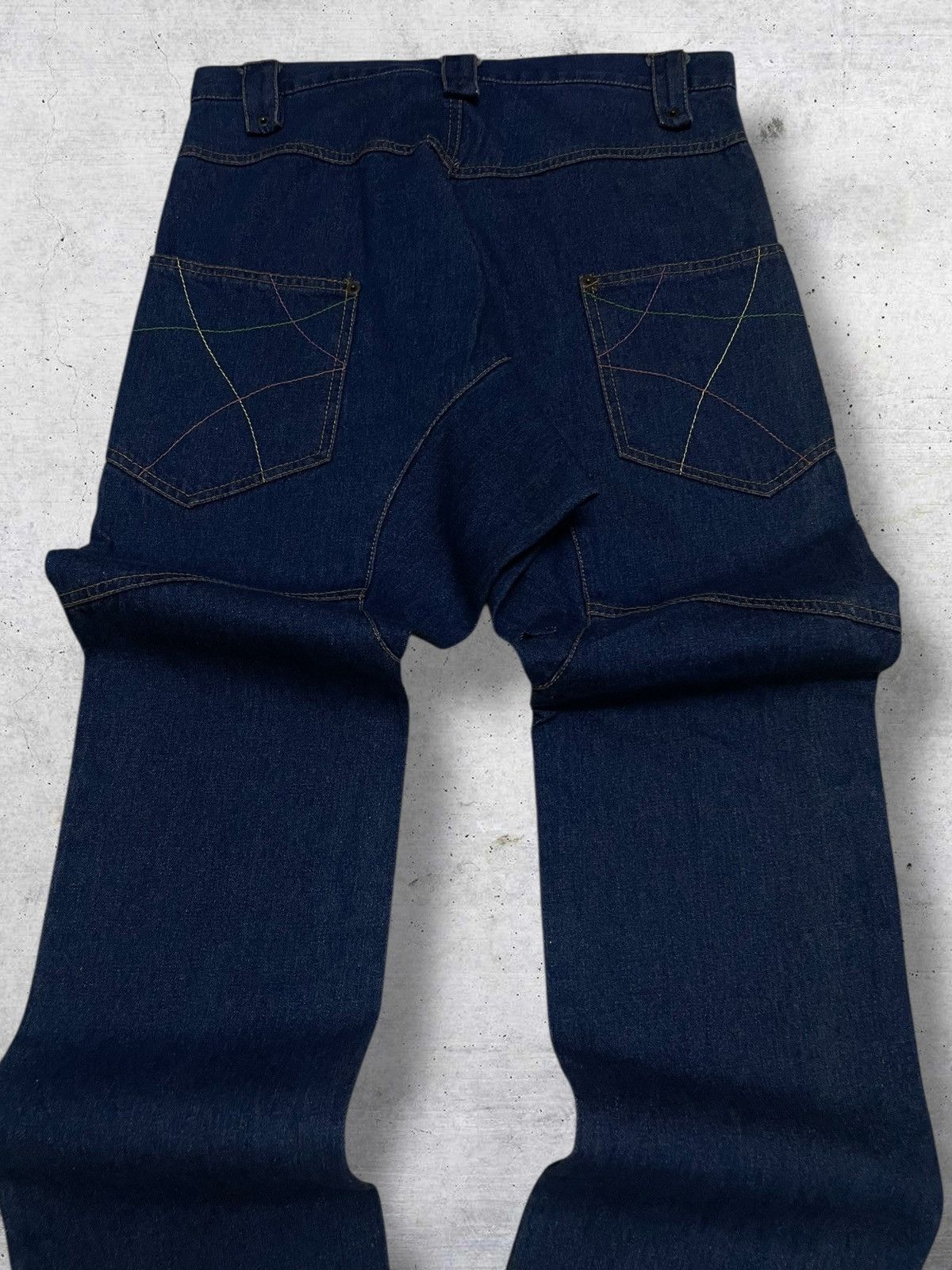 Japanese Brand VINTAGE SPEEDORANGE 90S JAPAN DESIGNER DEMON INDIGO DENIM Size US 31 - 12 Thumbnail