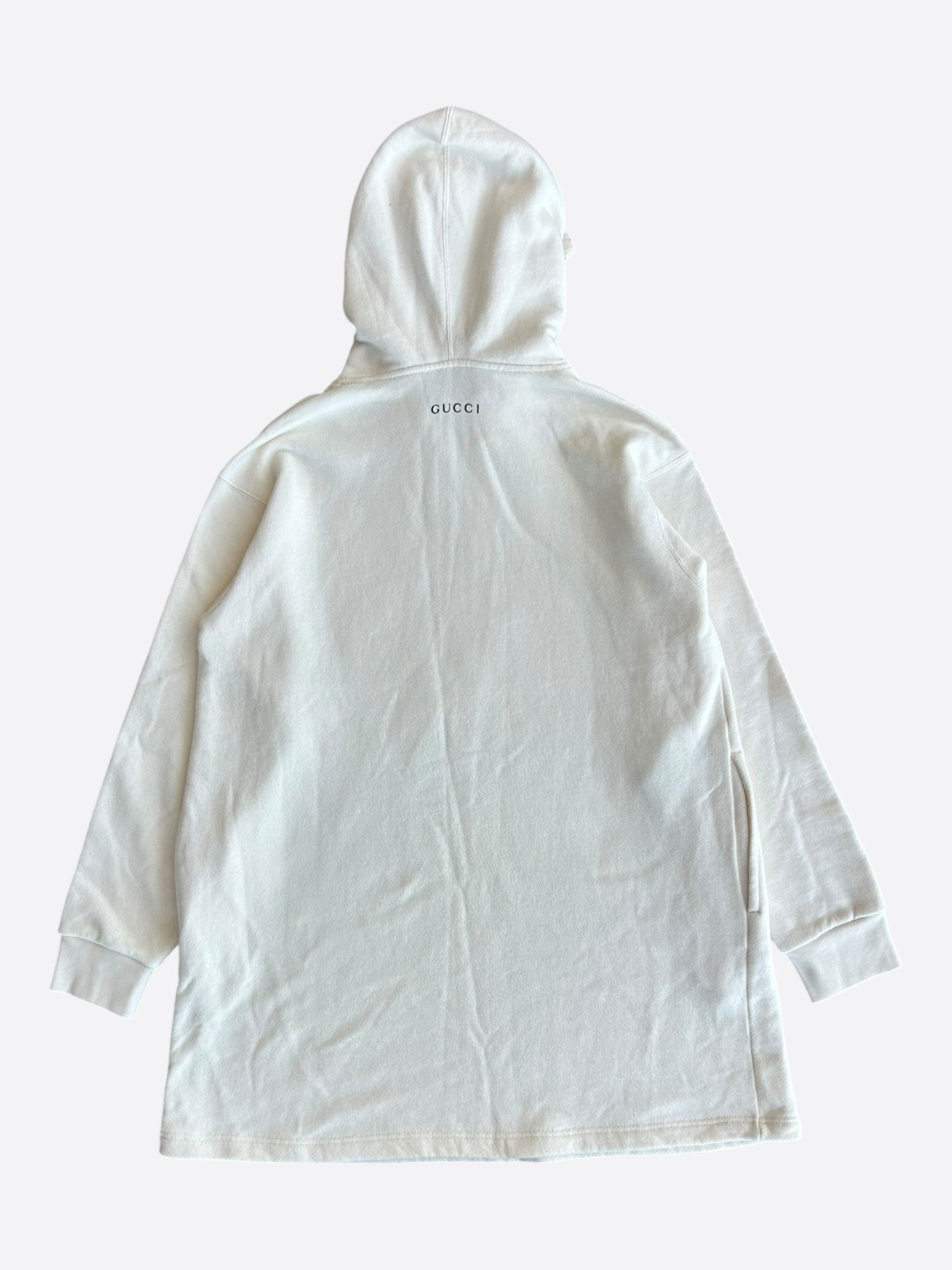 Gucci Gucci Cream Sequin Apple Logo Hooded Dress Size XS / US 0-2 / IT 36-38 - 2 Thumbnail