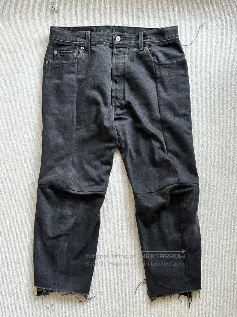 Vetements Vetements size L Black Irregular Jeans Size US 27 - 1 Thumbnail