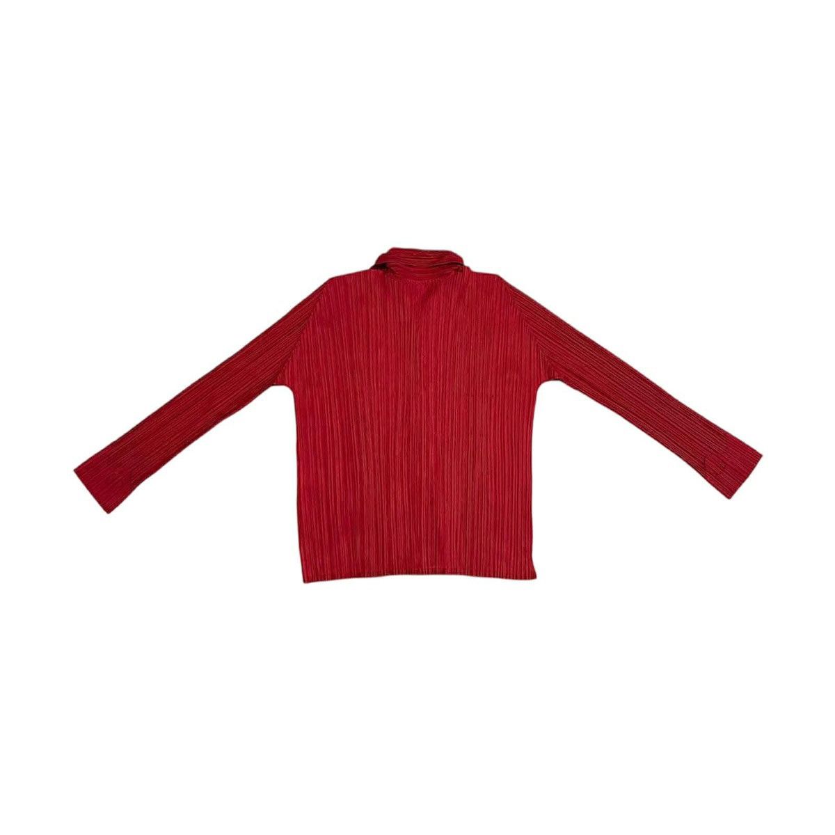 Issey Miyake × Japanese Brand × Pleats Please Issey Miyake 🔥Rare Issey Miyake Pleats Please Button Up Long Sleeve Shirt Size US M / EU 48-50 / 2 - 8 Thumbnail