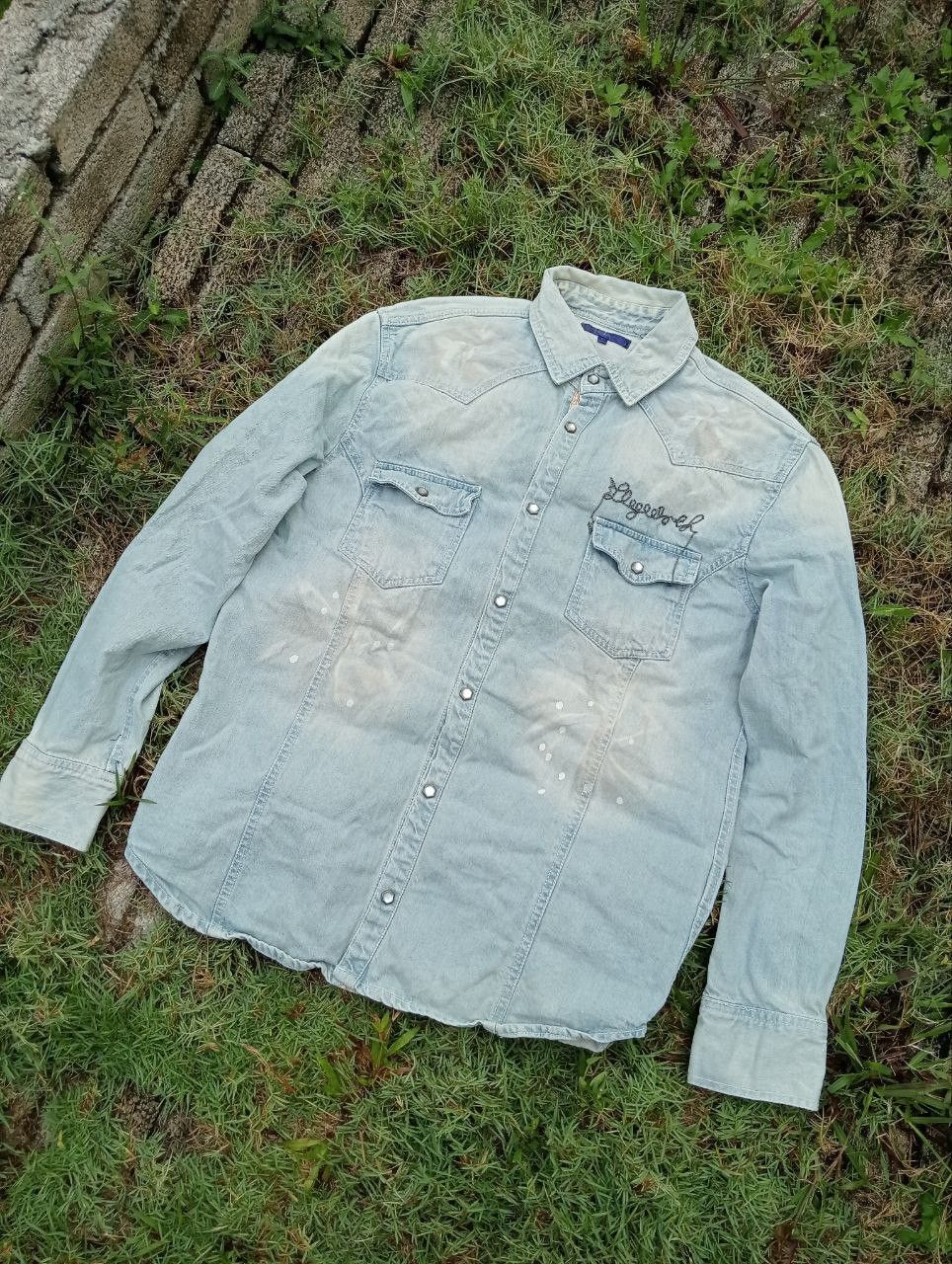 semanticdesign Japanese Semantic Design Denim Shirt - Size L Size US L / EU 52-54 / 3 - 2 Thumbnail