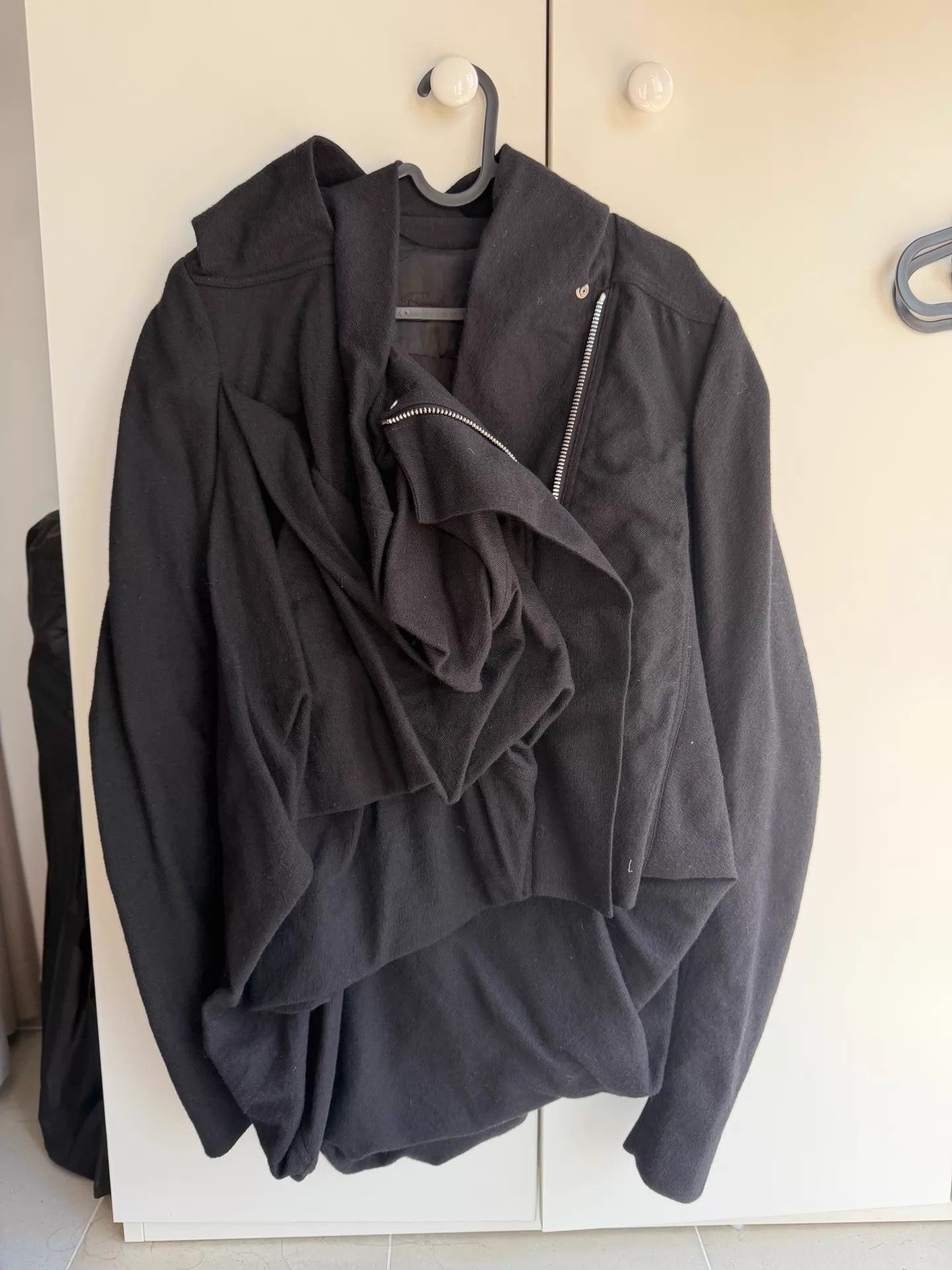 Rick Owens Rick Owens Mainline Wool Coat 38 95 New Irregular Size US XXS / EU 40 - 1 Thumbnail