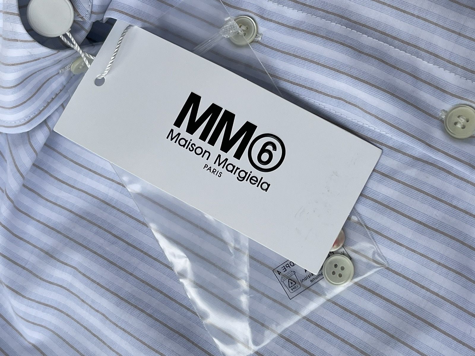 Maison Margiela !DS! SS23 Maison Margiela Stripped Numbers White Shirt Size M / US 6-8 / IT 42-44 - 24 Thumbnail