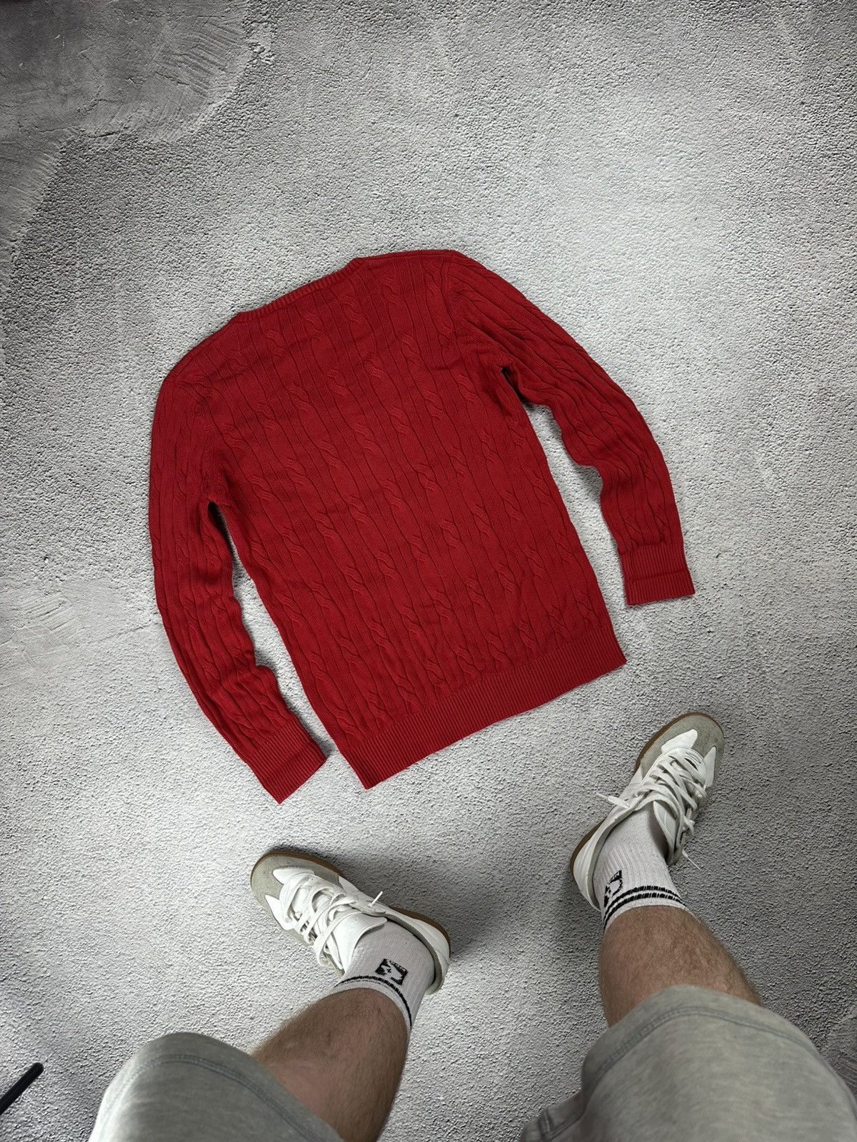 Lacoste Vintage Lacoste Knitwear V-Neck Striped Sweater Old Money Size M / US 6-8 / IT 42-44 - 4 Thumbnail