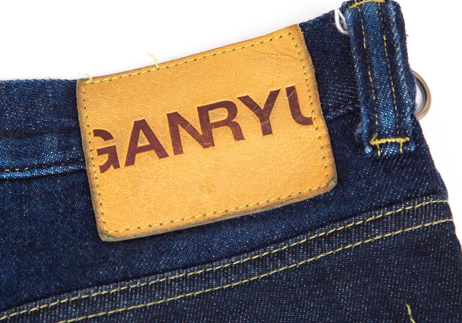 Ganryu Zippered Design Denim Pants in Indigo L Size US 38 / EU 54 - 14 Thumbnail