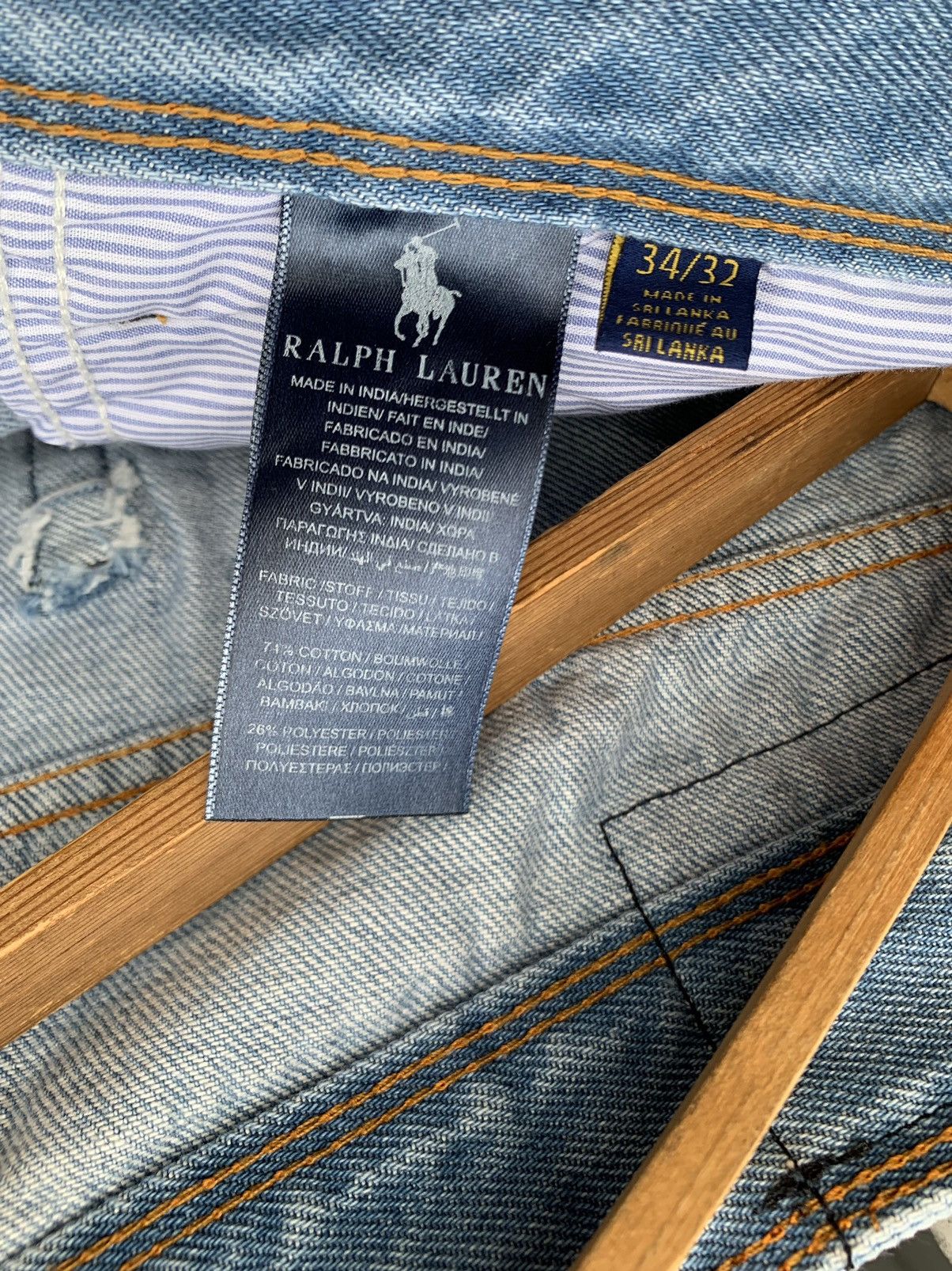 Polo Ralph Lauren Polo Ralph Lauren Blue Baggy Jeans Affliction Size US 34 / EU 50 - 6 Thumbnail