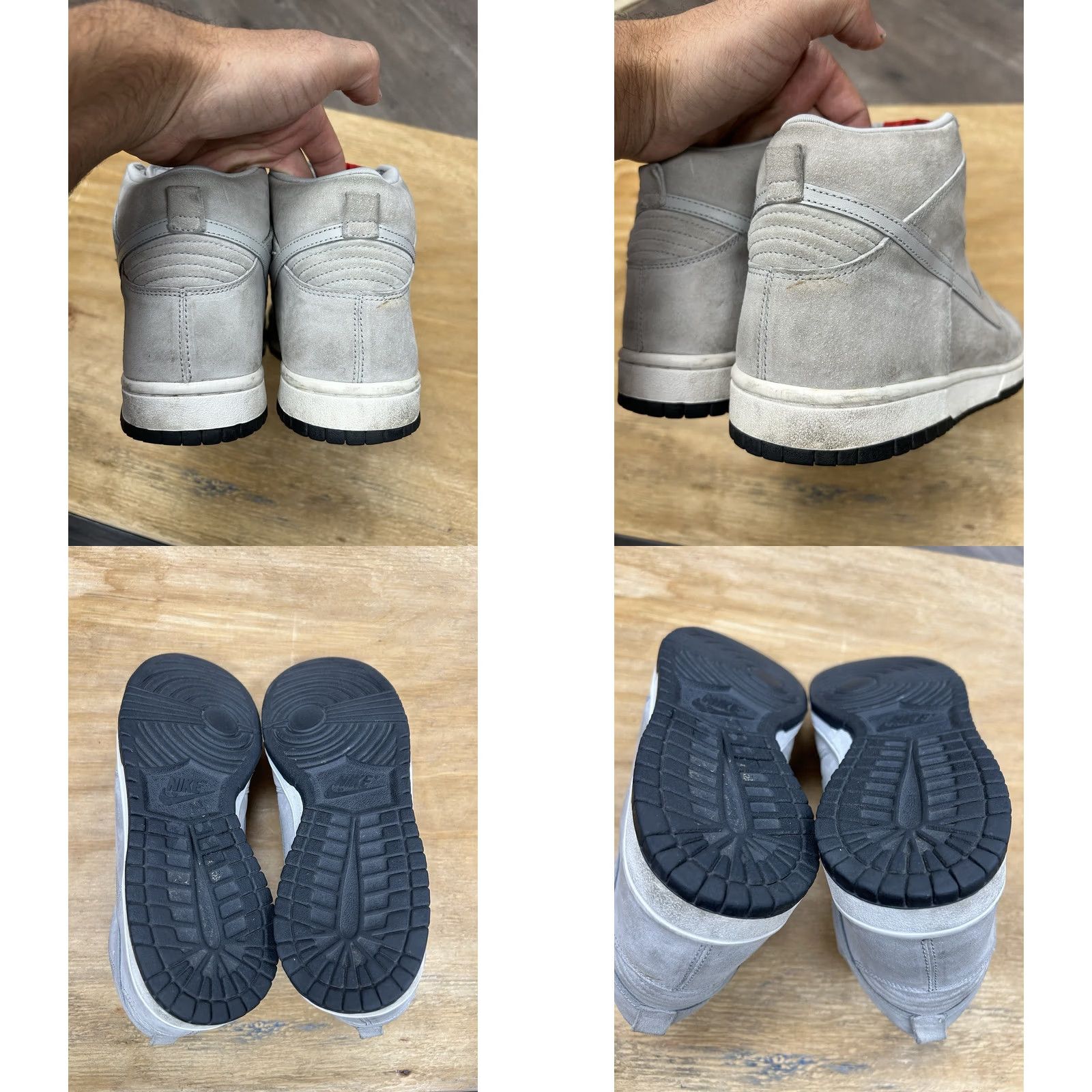 Nike VINTAGE Nike SB Dunk High Pee Wee Herman Size 10 Mens Grey Heather/Grey Heather 2007 Dunks Rare Skate Shoes Size US 9 / EU 42 - 10 Thumbnail
