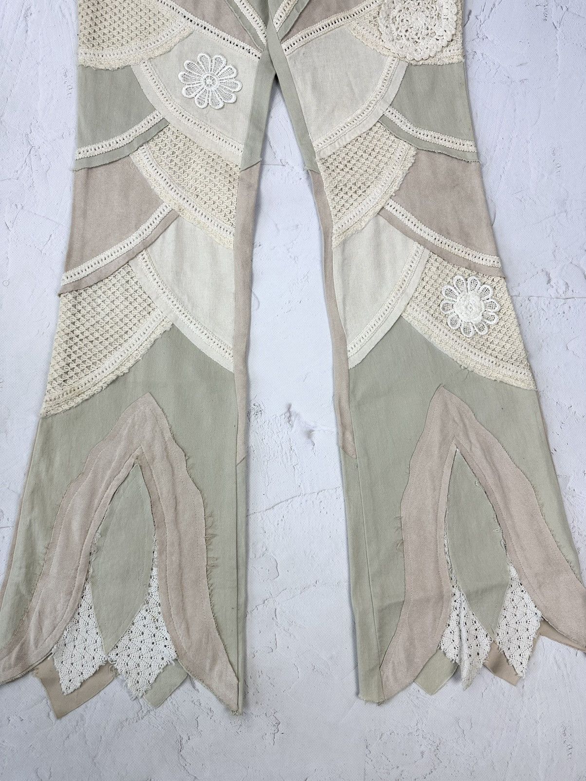 Japanese Brand × Vintage Vintage Embroidered Floral Women’s Pants Size 26" / US 2 / IT 38 - 2 Thumbnail