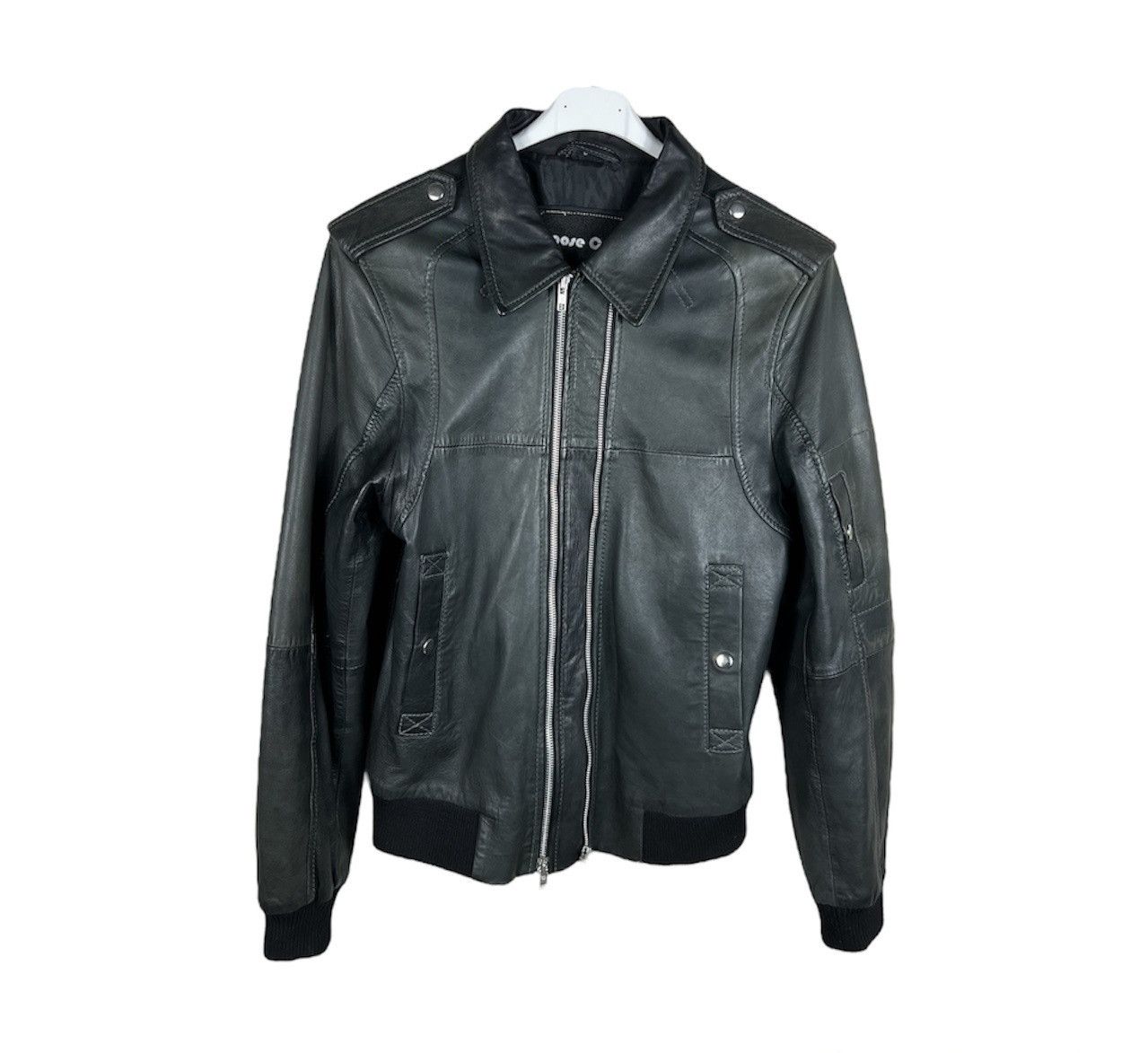 GOOSECRAFT Vintage Goose Craft bomber leather jacket double zip Size US L / EU 52-54 / 3 - 2 Thumbnail