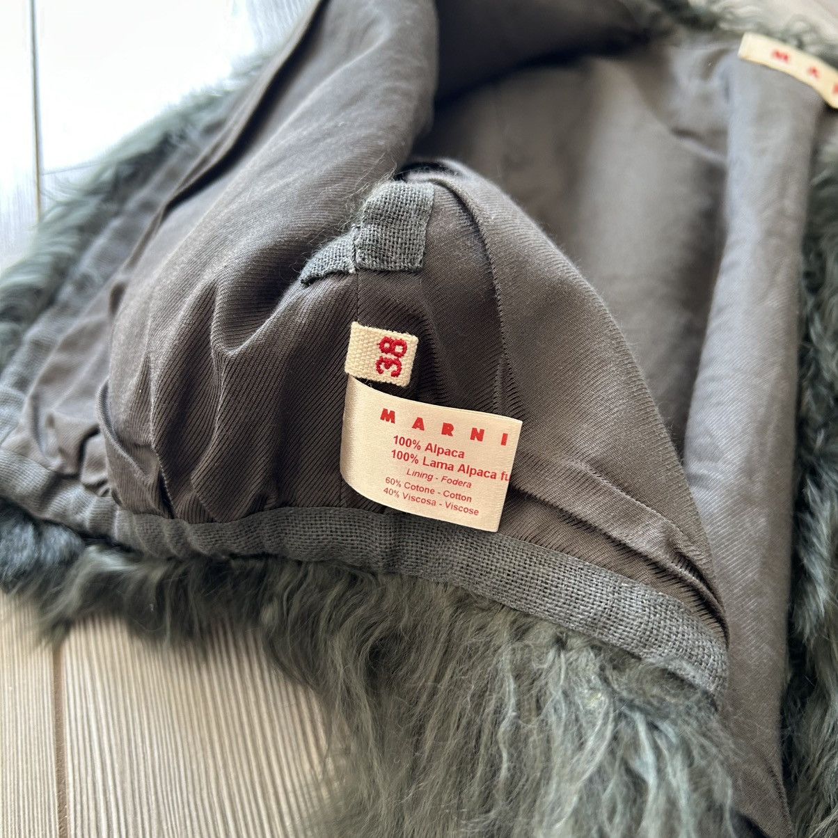 Marni Marni 100% Lama Alpaca Real Fur Shrug / Stole Size 38 Size XS / US 0-2 / IT 36-38 - 13 Thumbnail