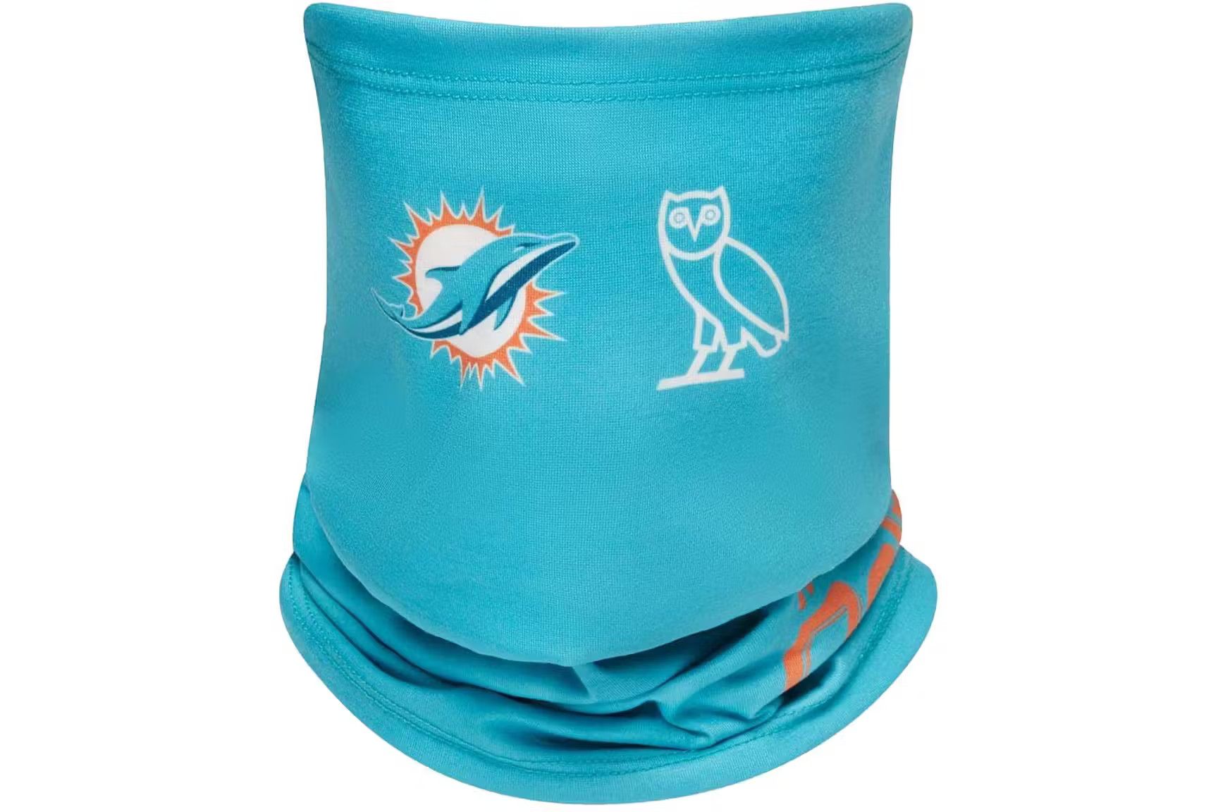 NFL × October's Very Own OVO x NFL Miami Dolphins Neck Gaiter - new with tags RARE Size ONE SIZE - 1 Thumbnail