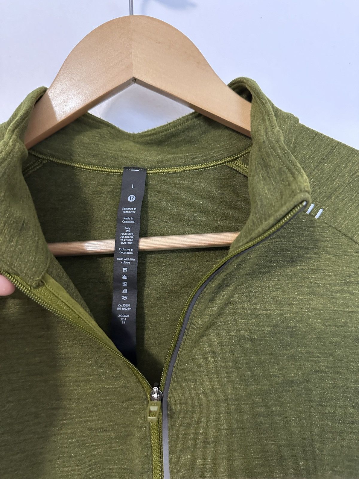 Lululemon Lululemon Half zip/ Mock Green Size US L / EU 52-54 / 3 - 2 Thumbnail