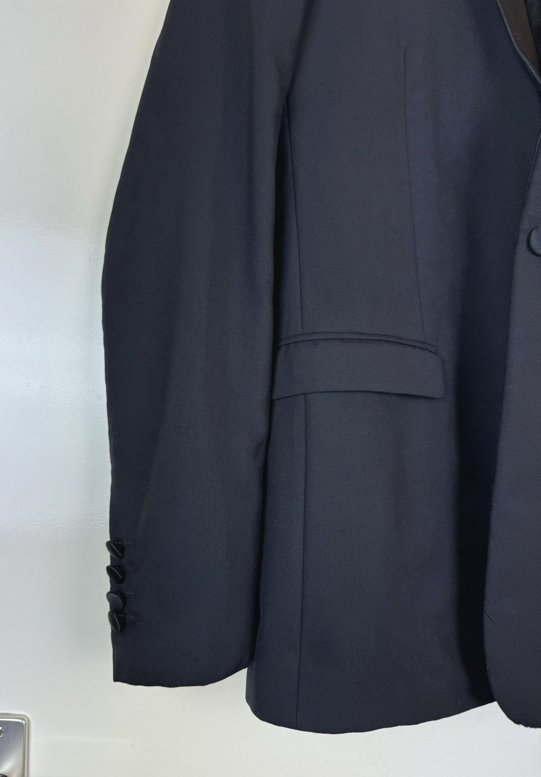 Dior Dior unisex black wool blazer tuxedo jacket one button IT46 Size 46R - 2 Thumbnail