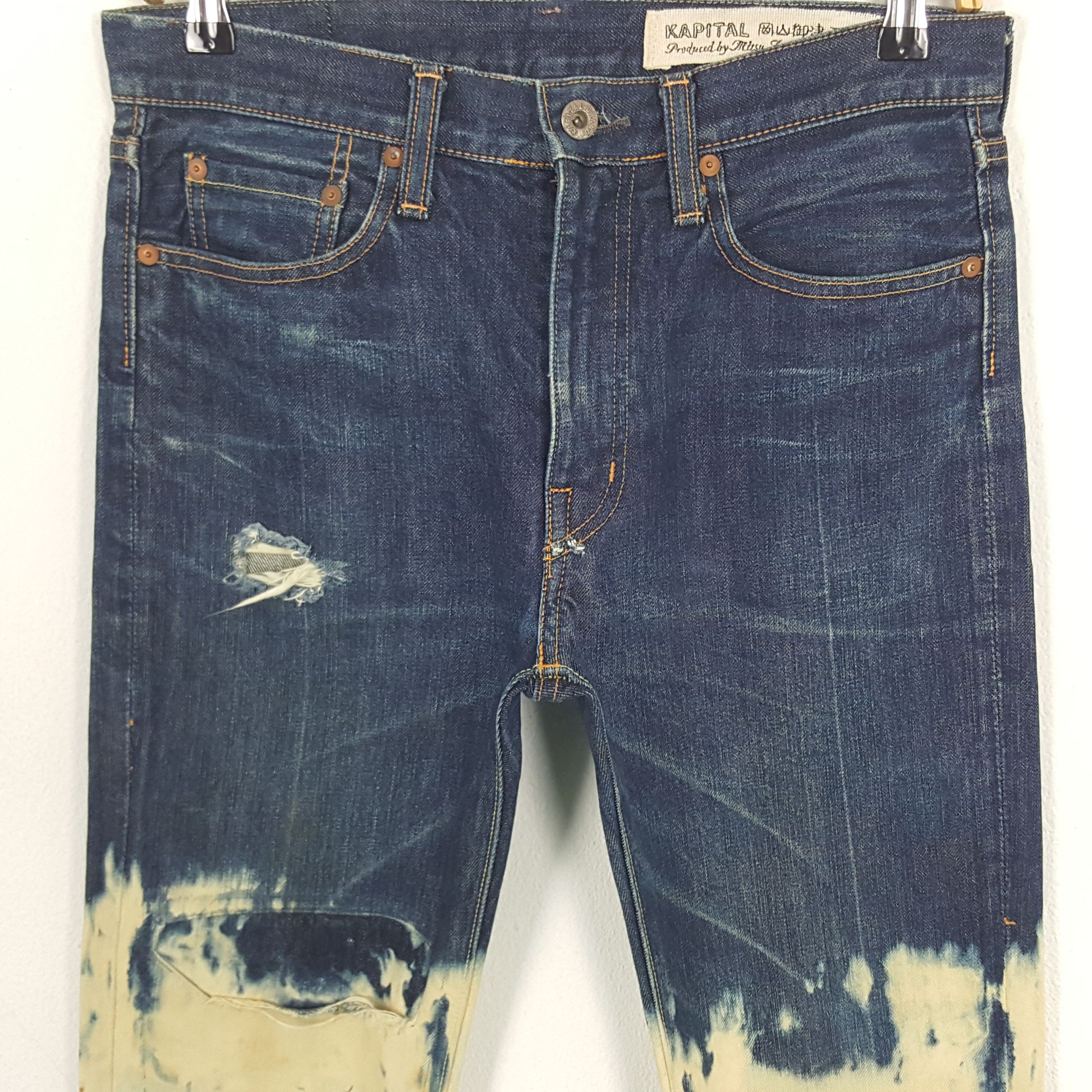 Kapital × Vintage Vintage Kapital Japanese Custom Art Punk Style Denim Jeans Size US 30 / EU 46 - 2 Thumbnail