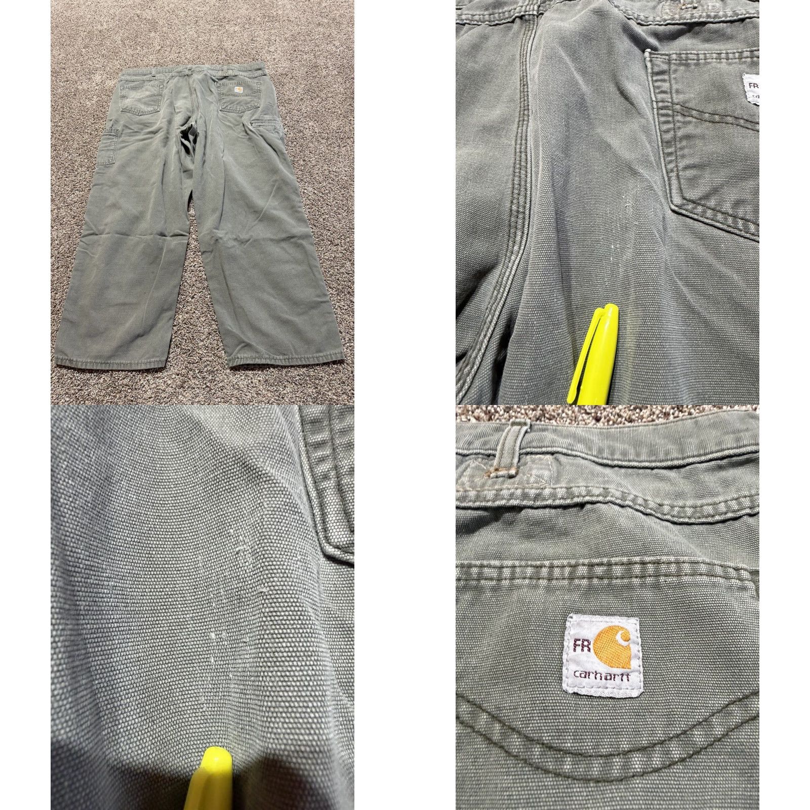Carhartt Carhartt Jeans Men Flame-Resistant 46 46X30 Denim Blue 5-Pocket Logo Relaxed Regular Inseam 30" 46 Waist Flame-Resistant Denim Jeans Mens Size US 30 / EU 46 - 9 Thumbnail