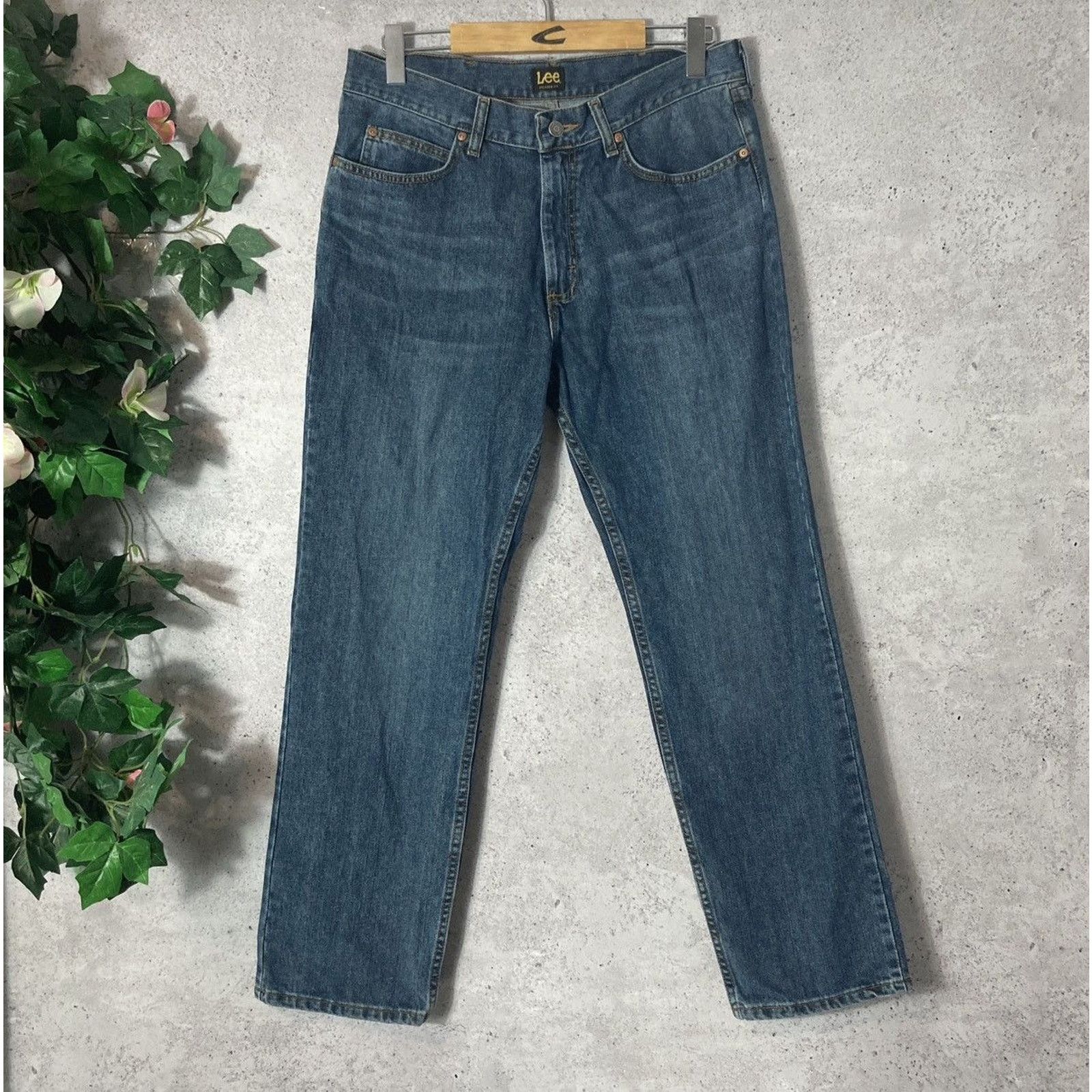 Lee × Vintage Vintage Lee Navy Denim 34x30 Size US 34 / EU 50 - 1 Thumbnail