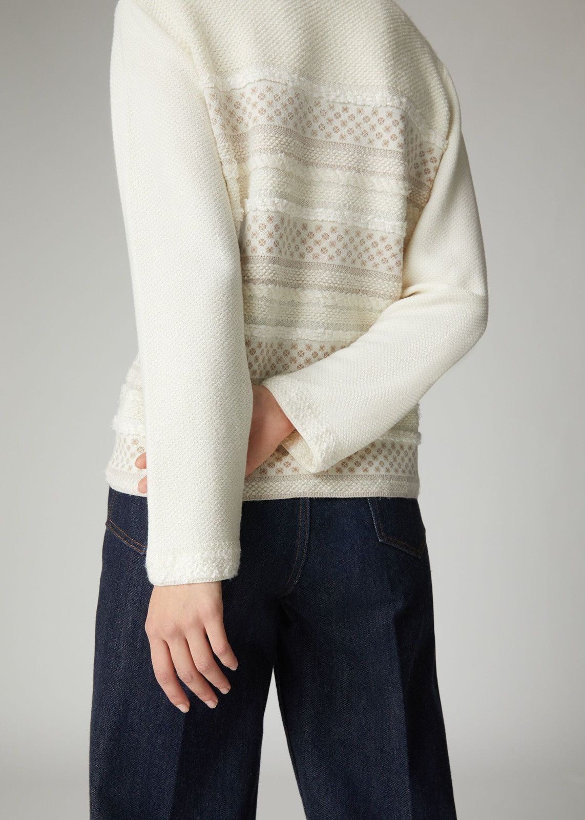 Loro Piana o1srvl11e0125 Kingham Patch Sweater in Multicolor Size S / US 4 / IT 40 - 3 Thumbnail