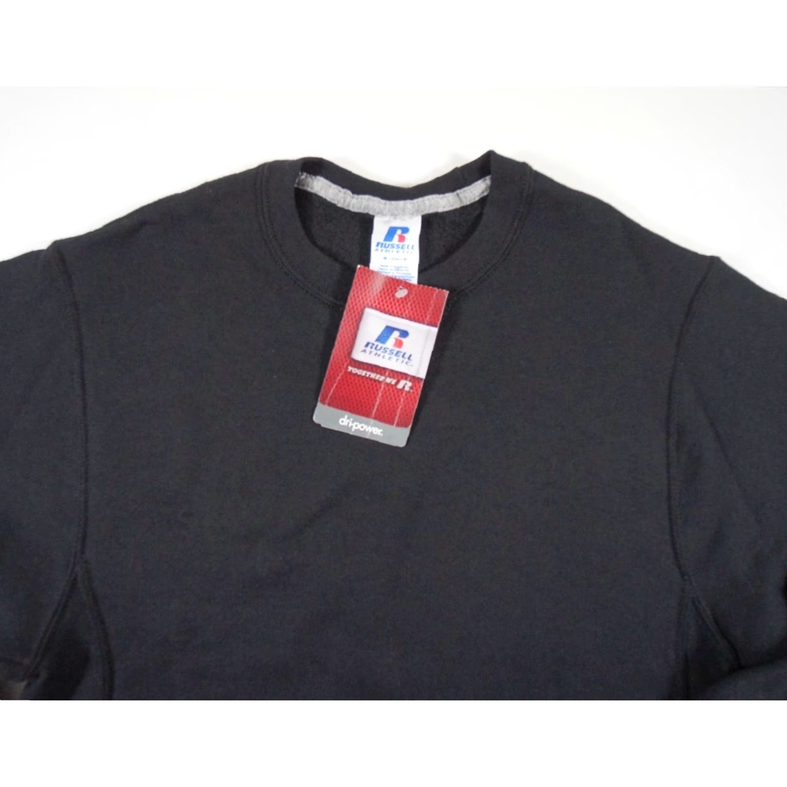Russell Athletic Russell Athletic Men's Sweatshirt Small Black Crewneck Dri-Power Cotton Polyester Fleece Logo All Seasons Regular Pullover Sweatshirt Outdoor Style Size US S / EU 44-46 / 1 - 2 Thumbnail