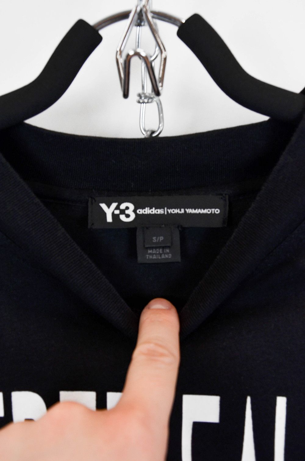 Y-3 × Yohji Yamamoto Y-3 Printed Black Oversized T-Shirt - S Size US S / EU 44-46 / 1 - 7 Thumbnail