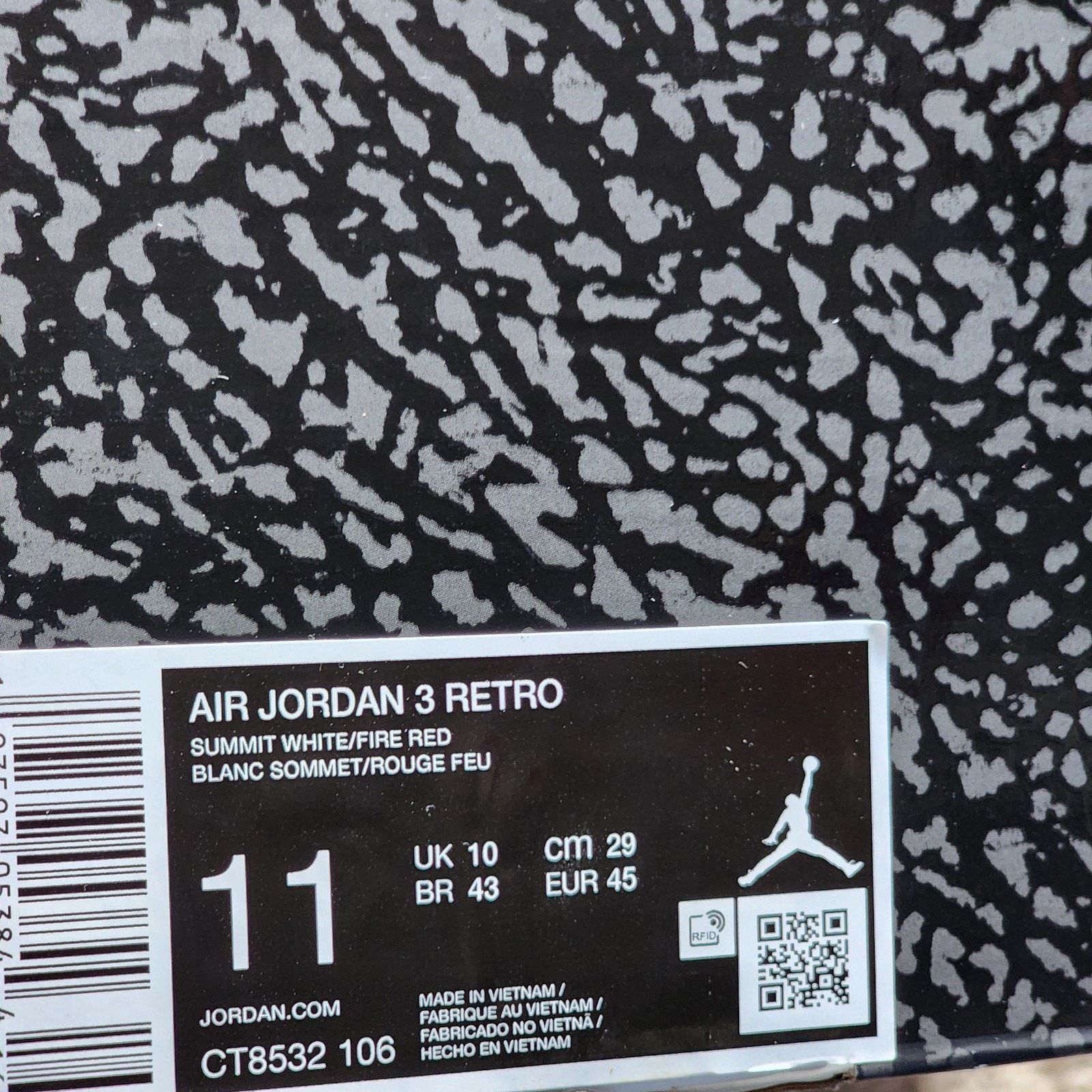 Jordan Brand Air Jordan 3 Retro Cement Grey Brand New Sz 11 Size US 11 / EU 44 - 10 Thumbnail