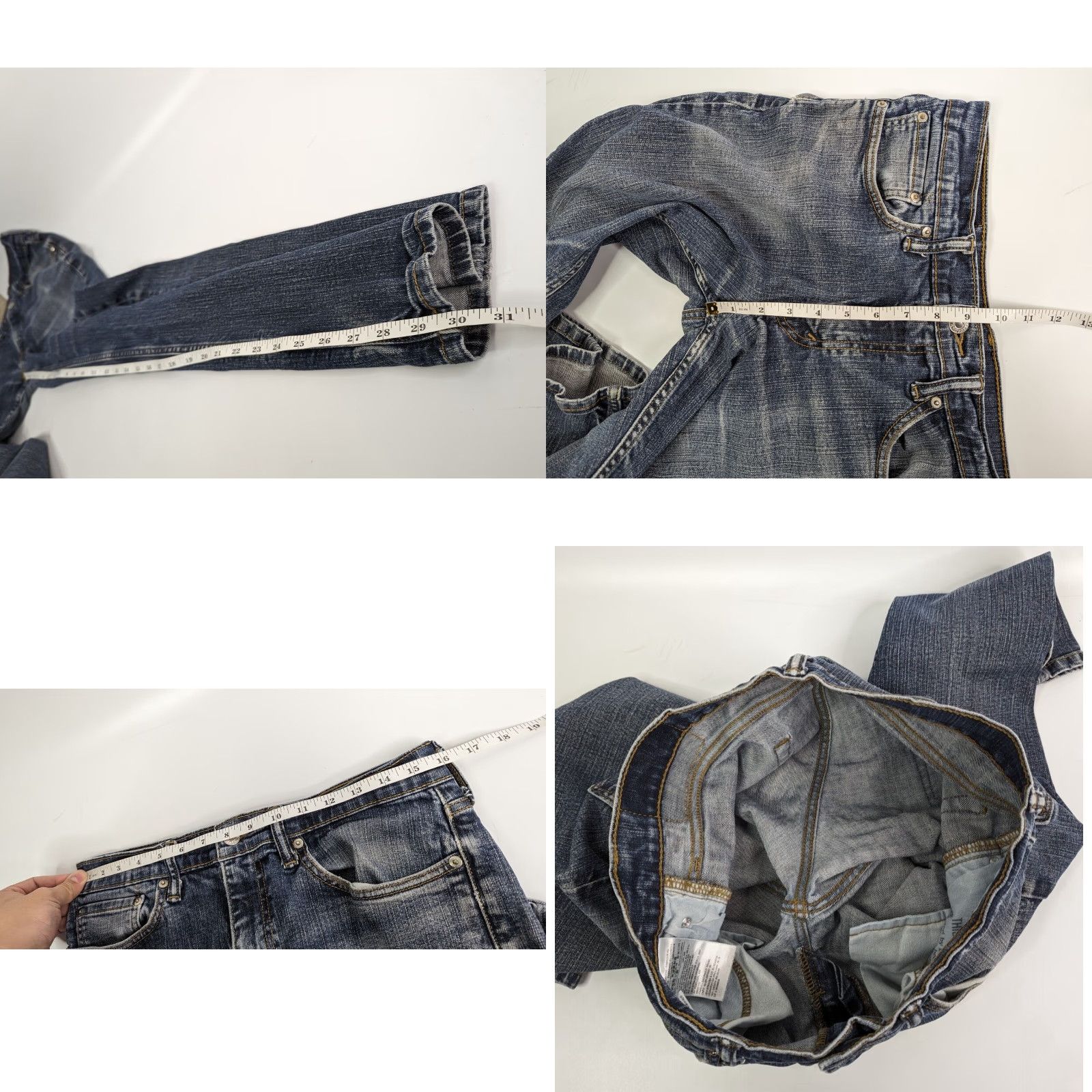 Levi's Levi's 514 Mens Slim Straight Denim Jeans 32x32 Dark Blue Wash 5-Pocket N/A Size US 32 / EU 48 - 8 Thumbnail