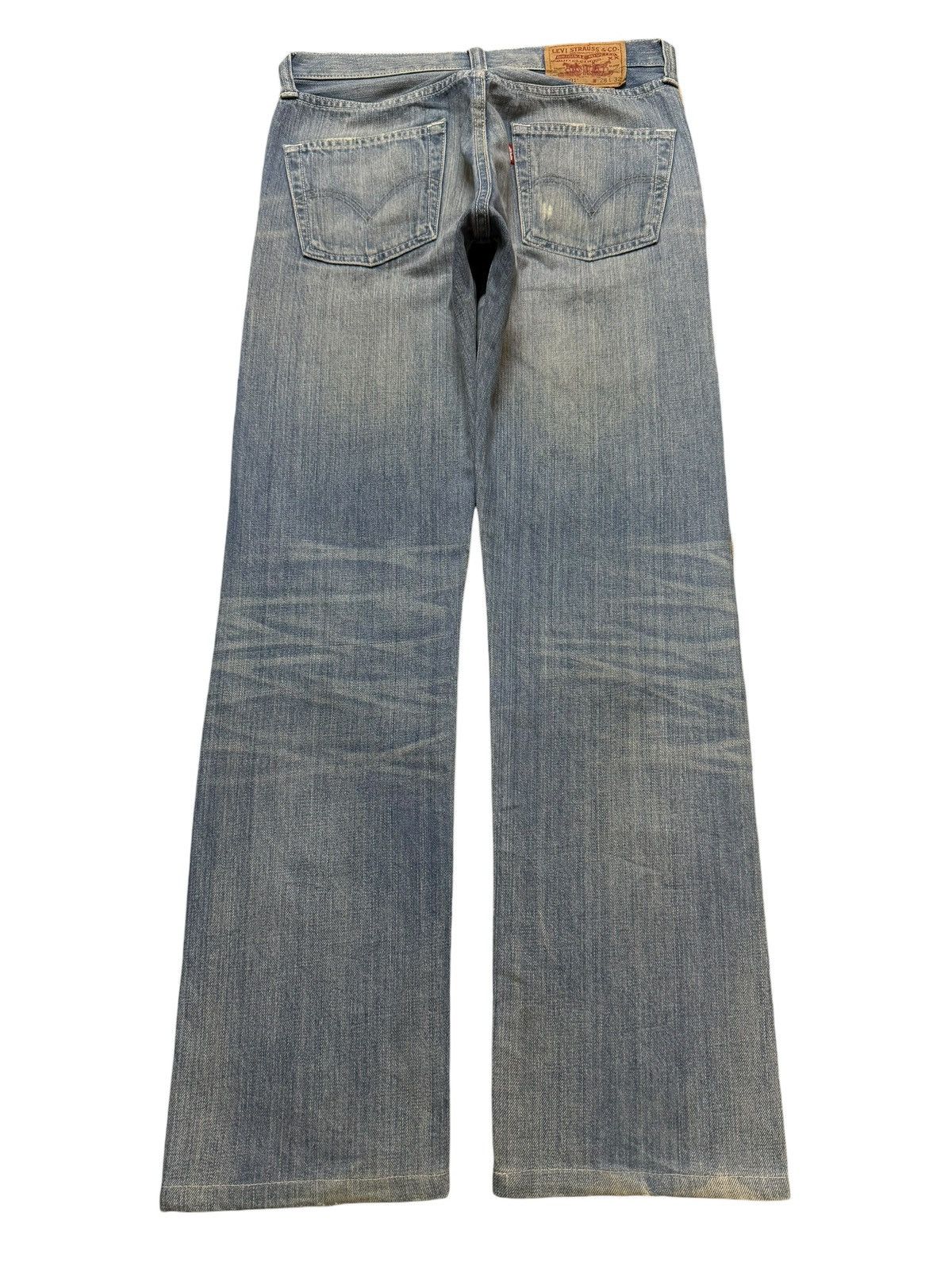 Levi's Vintage Levis 501 Blue Faded Distressed Patch Straight Leg Size US 29 - 2 Thumbnail