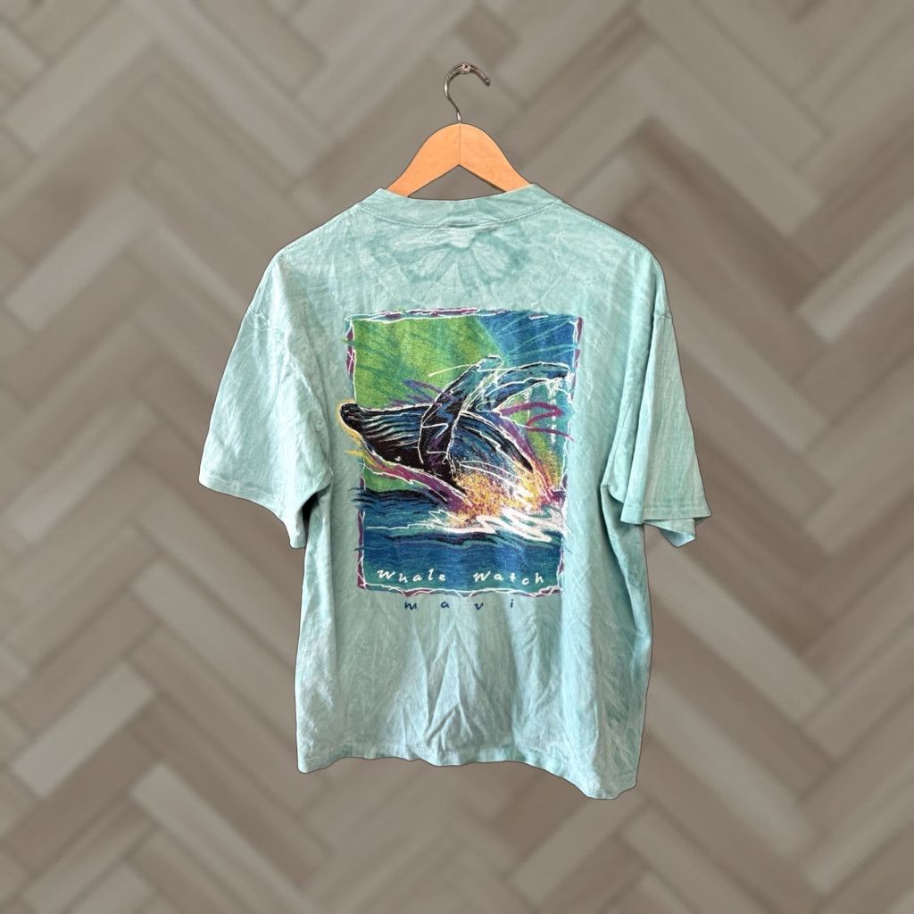 Vintage VINTAGE Crazy Shirts Mens Blue Short Sleeve T-Shirt L Whale Watch Suze Large Shirt Mens Blue Short Sleeve T-Shirt Whale Watch Suze Large Size US L / EU 52-54 / 3 - 1 Thumbnail