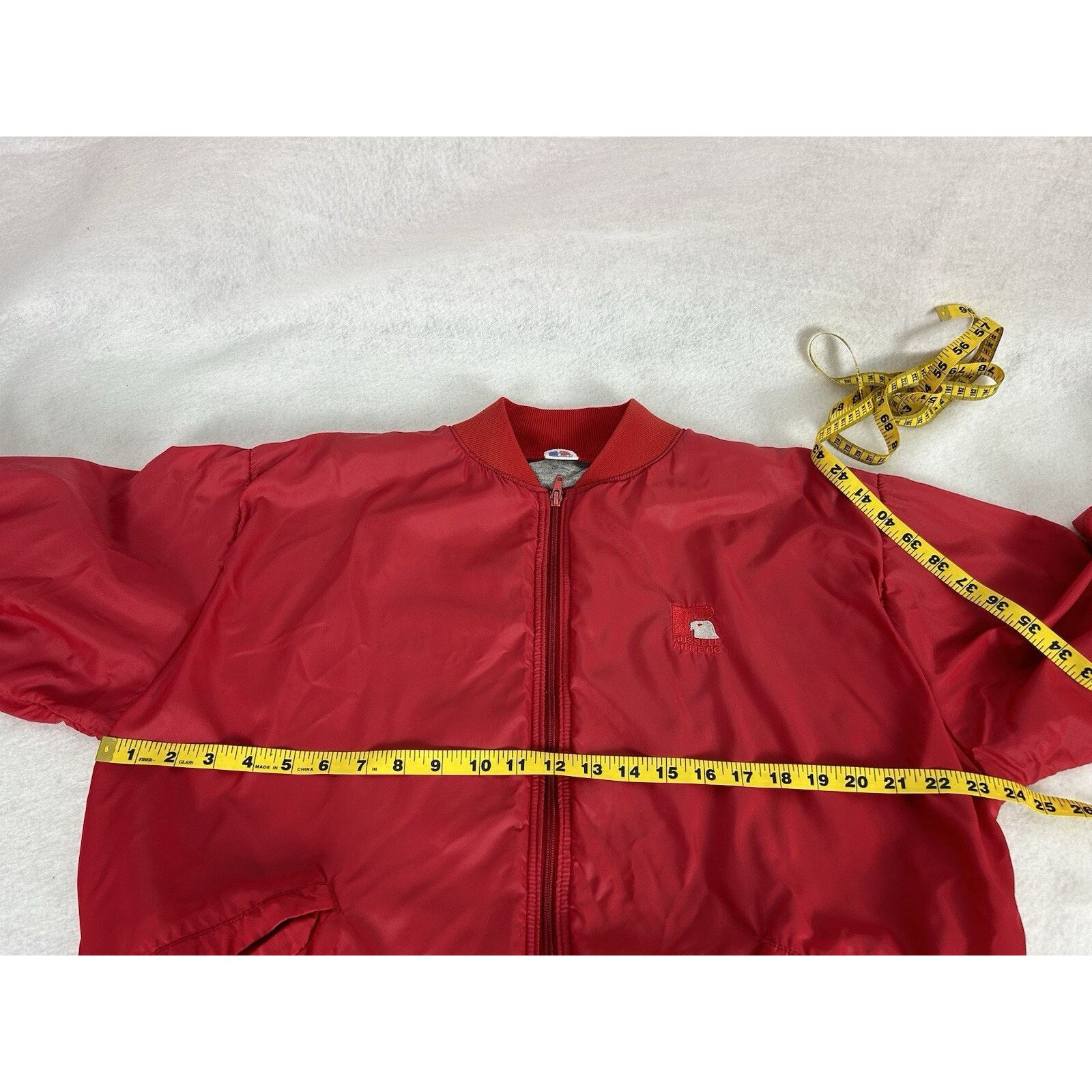 Russell Athletic VTG Russell Athletic Red Zip-Up Windbreaker L Eagle Logo Size US L / EU 52-54 / 3 - 7 Thumbnail