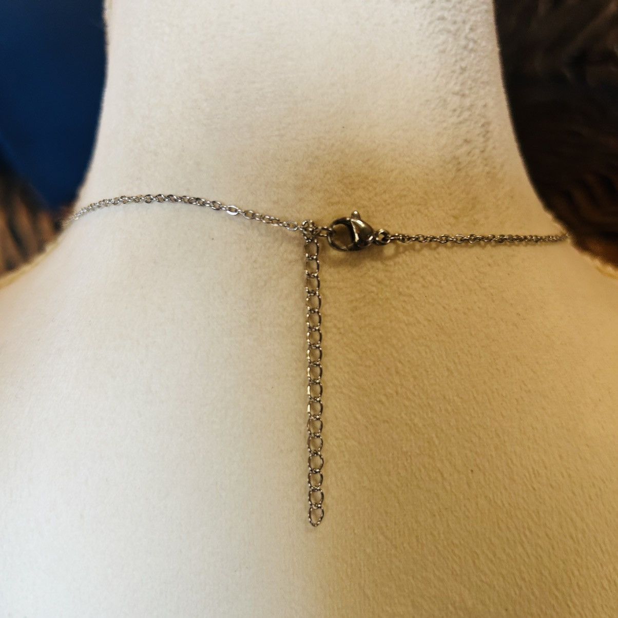 Handmade Handcrafted vintage golden lucite beaded drop necklace Size ONE SIZE - 4 Thumbnail
