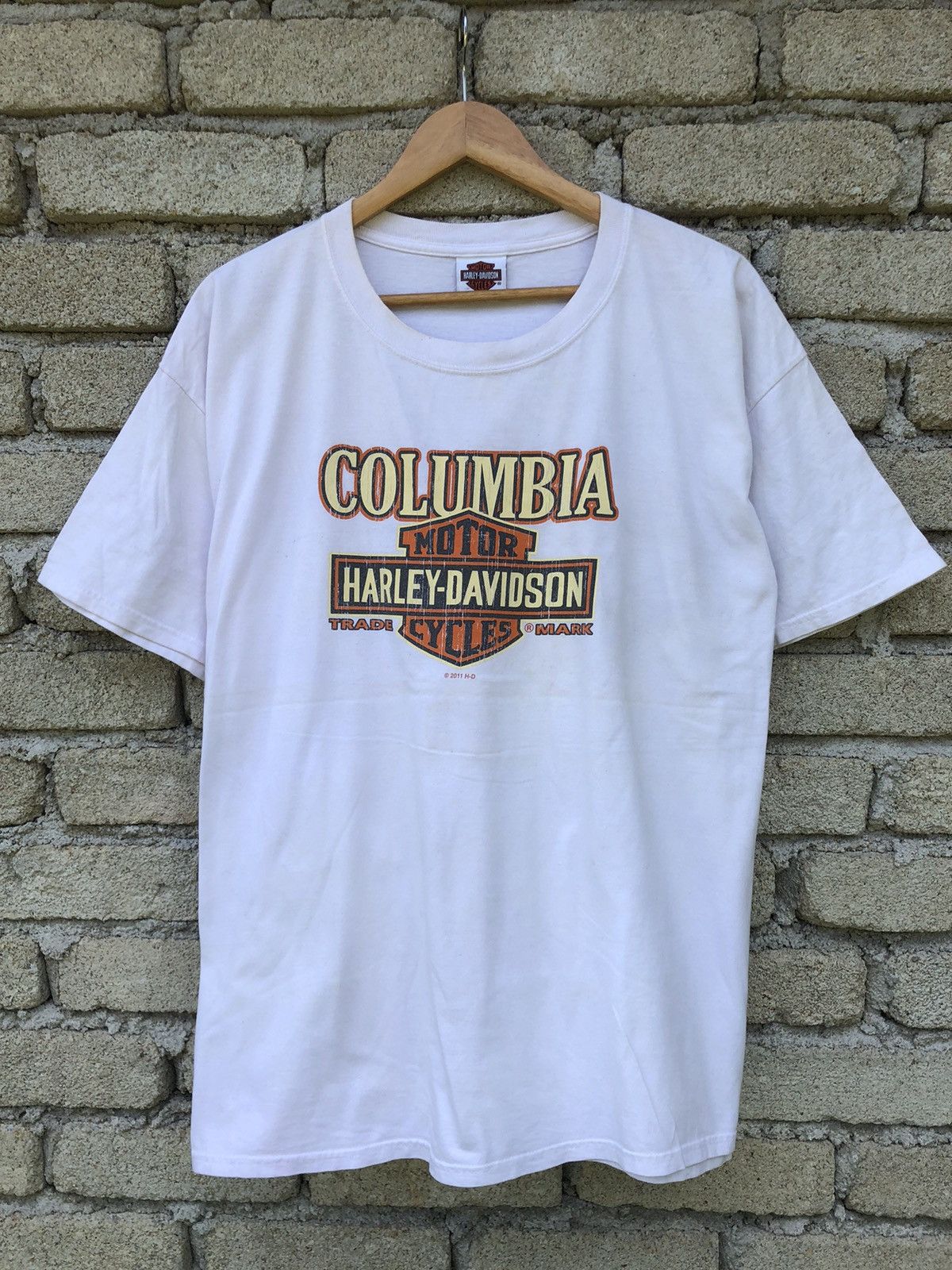 Harley Davidson Vintage Y2K Columbia Motorcycle Harley Davidson lTee Size US XL / EU 56 / 4 - 2 Thumbnail