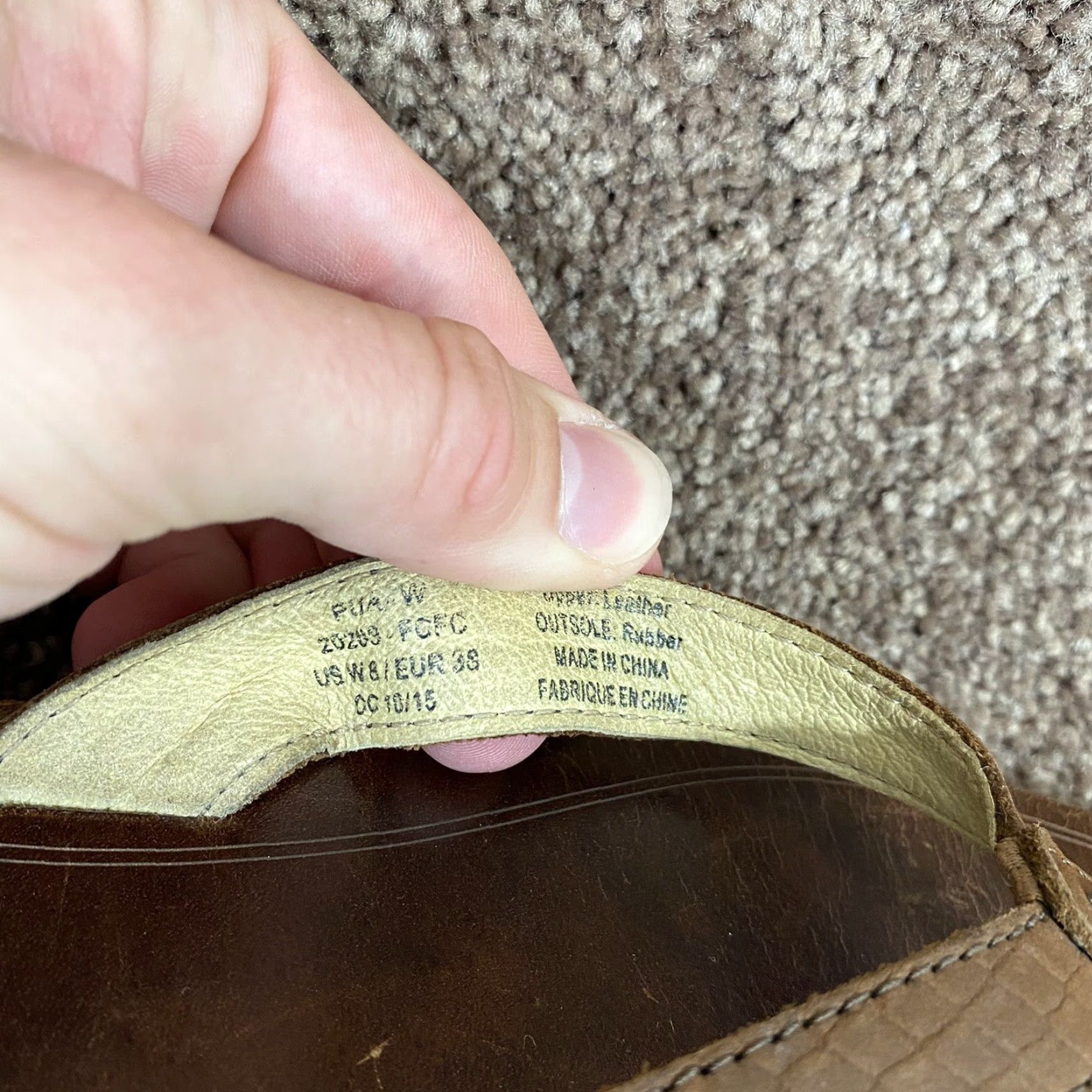 Olukai Olukai PUA Leather Flip Flop Womens US 8 EU 38 Sandals Brown Slip On Flat Beach Size US 8 / IT 38 - 4 Thumbnail