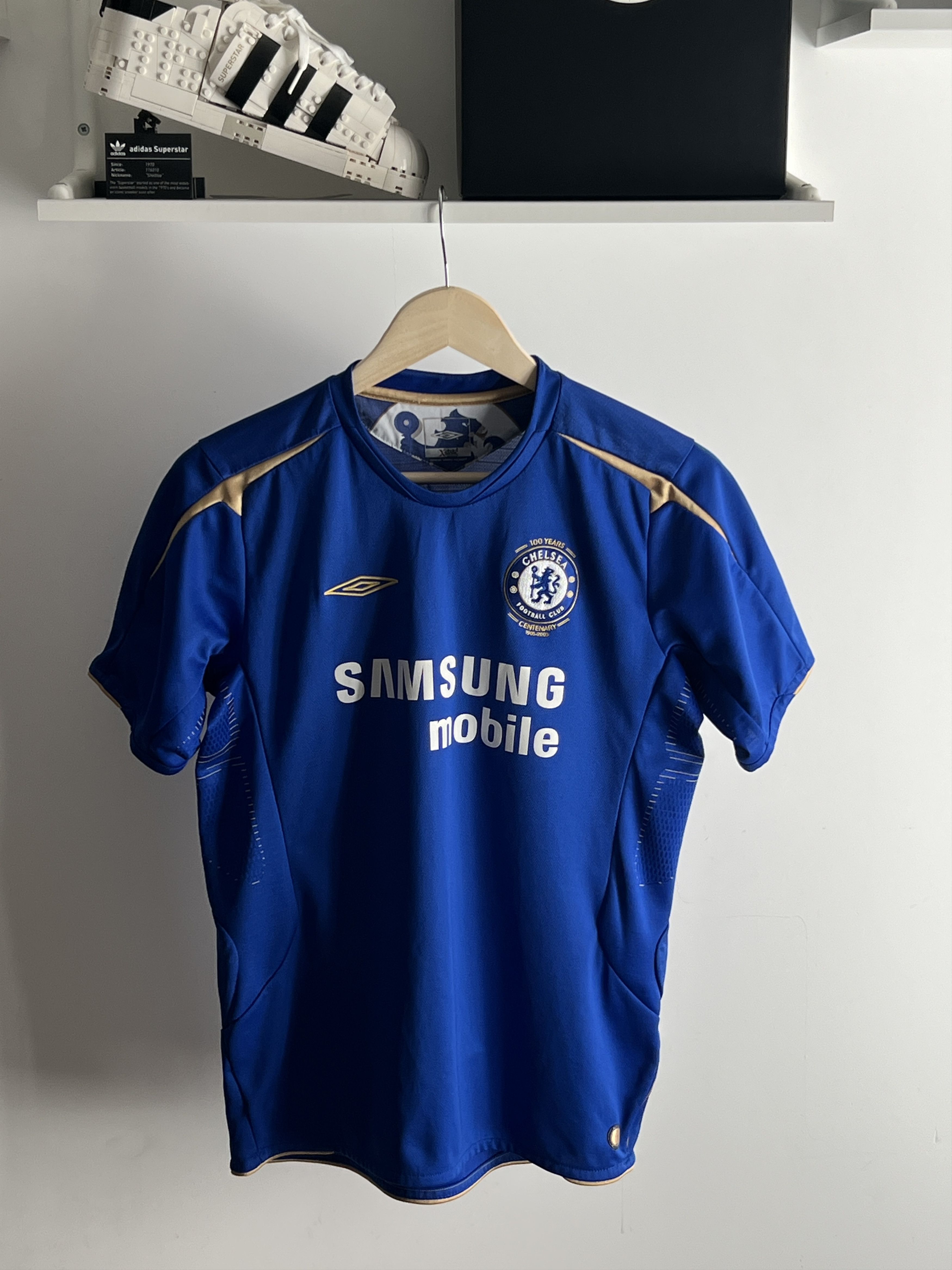 Chelsea Soccer × Umbro Soccer Jersey Umbro FC Chelsea 2005/06 Home Away 100 Years Size US XS / EU 42 / 0 - 1 Thumbnail