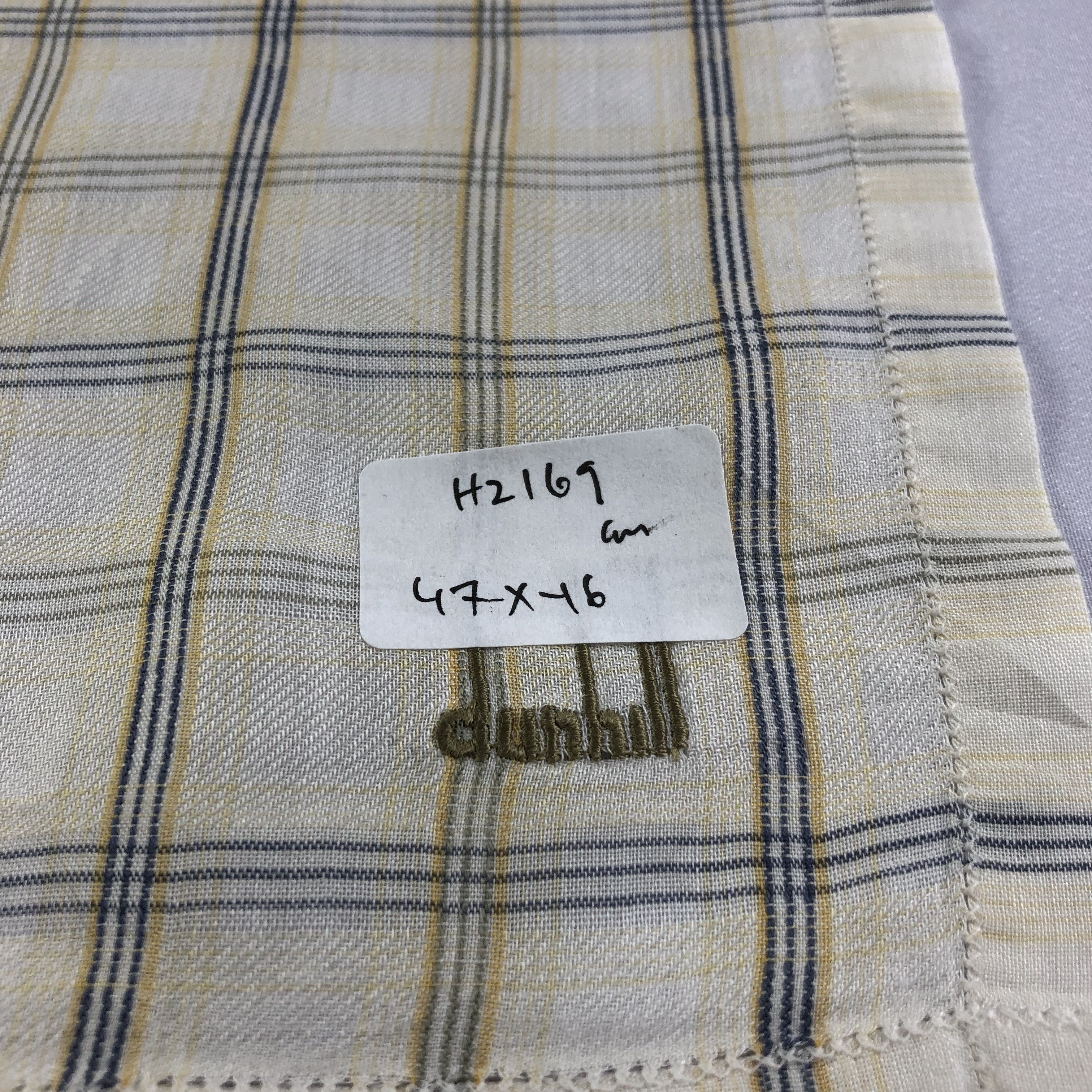Alfred Dunhill Dunhill Checkered Handkerchief Neckerchief Bandana H2169 Size ONE SIZE - 5 Thumbnail