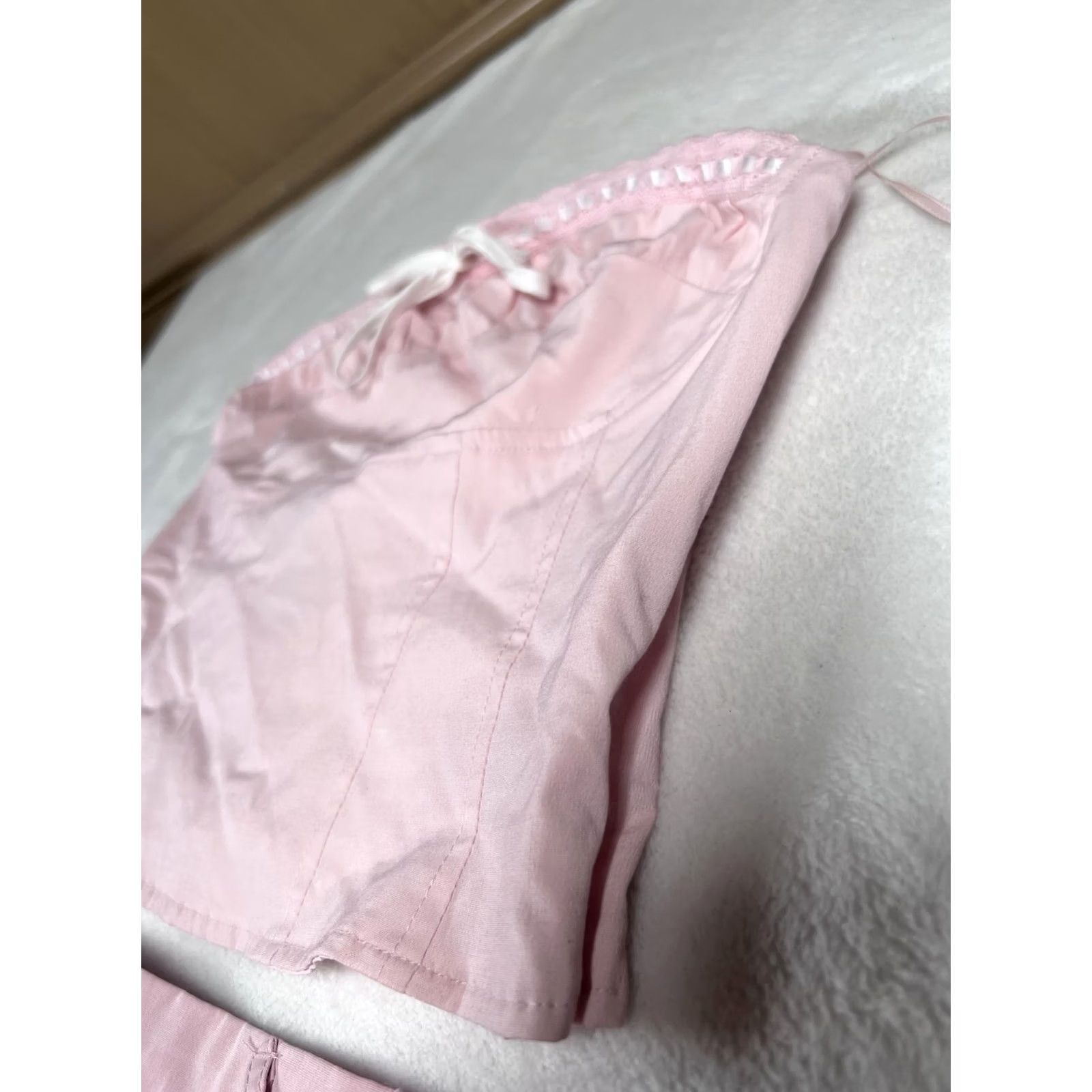 Garage Garage Skirt Set Womens Pink Lace Ruffle Bow Top Y2K Party Corset Cute Size L / US 10 / IT 46 - 4 Thumbnail