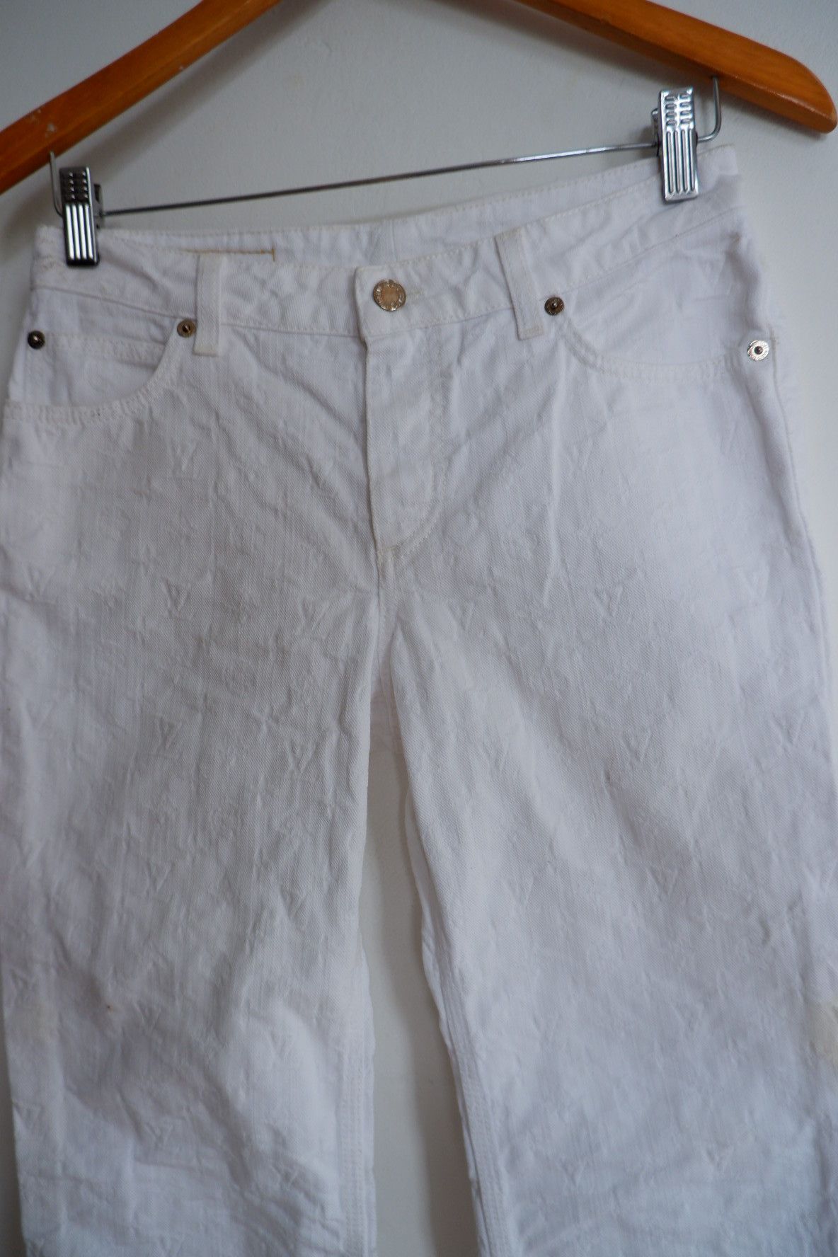 Louis Vuitton Louis Vuitton Embossed Monogram Cropped Jeans Size US 28 / EU 44 - 3 Thumbnail