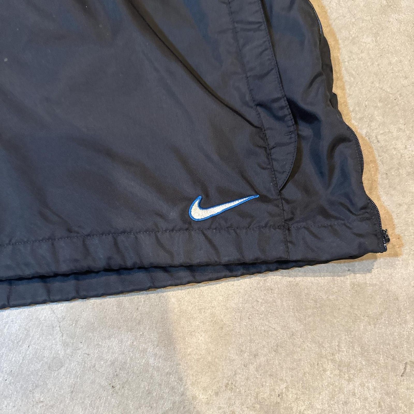 Nike VTG Y2K Black Nike Silver Tag Half-Zip Windbreaker Jacket Size US XXL / EU 58 / 5 - 2 Thumbnail