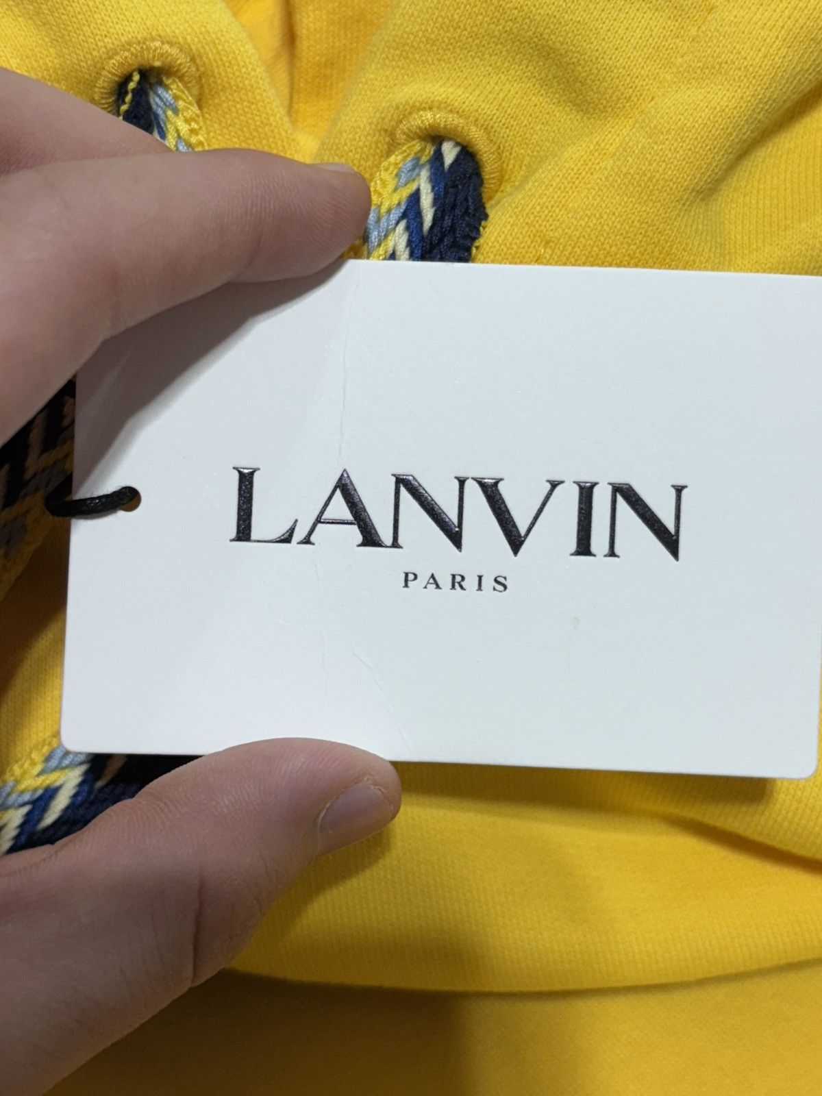 Lanvin Lanvin Curb EMB Yellow Hoodie Size US XL / EU 56 / 4 - 8 Thumbnail