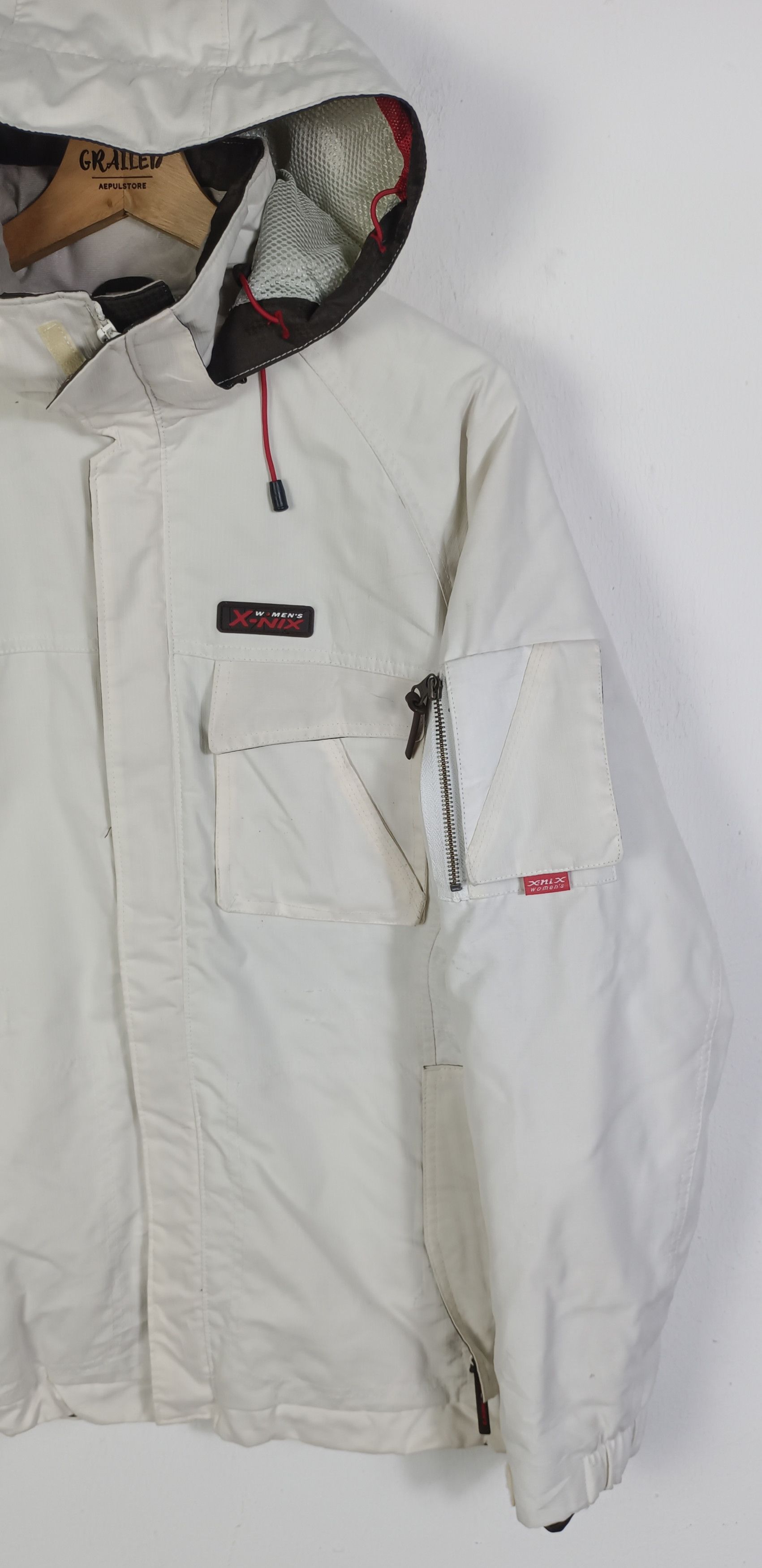 Japanese Brand Vintage 🔥 X-NIX Womens Multi Pocket Ski Jacket For Ladies Size L / US 10 / IT 46 - 4 Thumbnail
