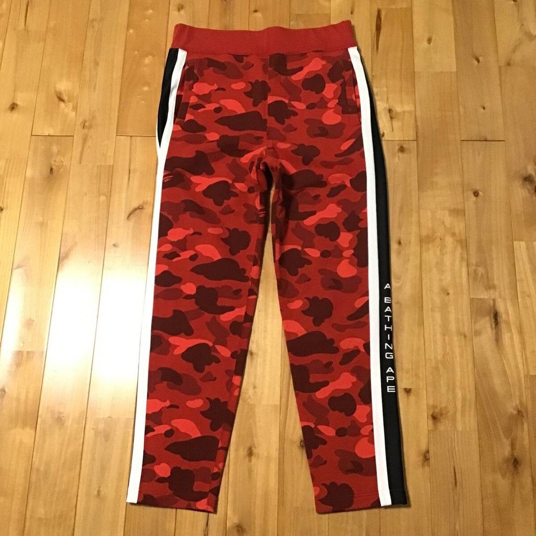Bape BAPE Red camo sweat pants a bathing ape ★size M Size US 32 / EU 48 - 2 Thumbnail