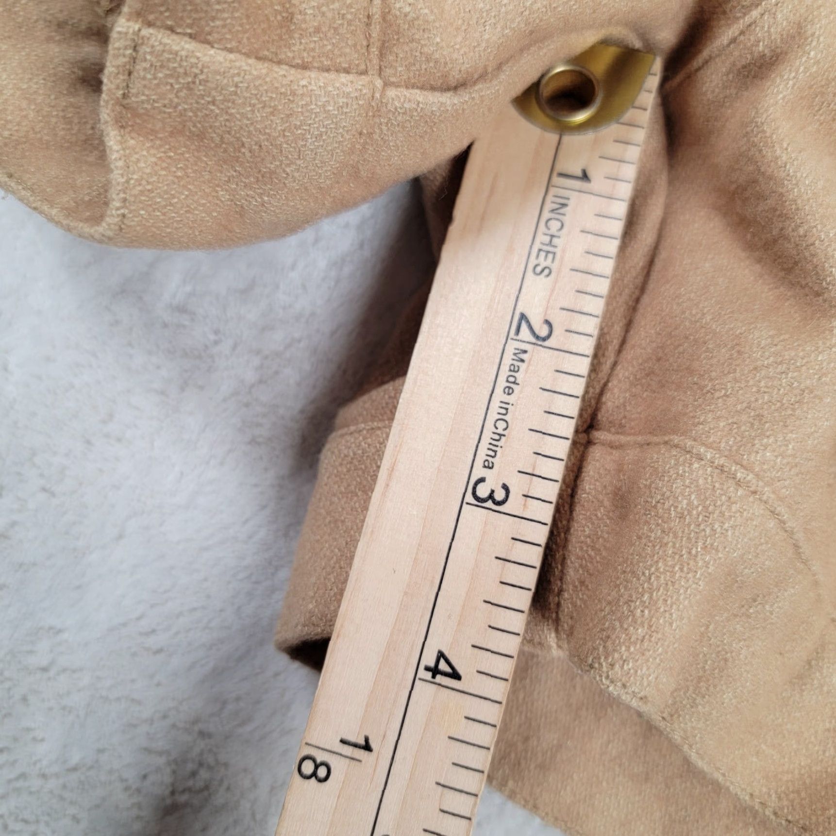 Element Element Beige Wool Blend Shorts Women's Size 7 Mini Short Flat Front Low Rise Casual Travel Summer Machine Washable Womens Size 28" / US 6 / IT 42 - 6 Thumbnail