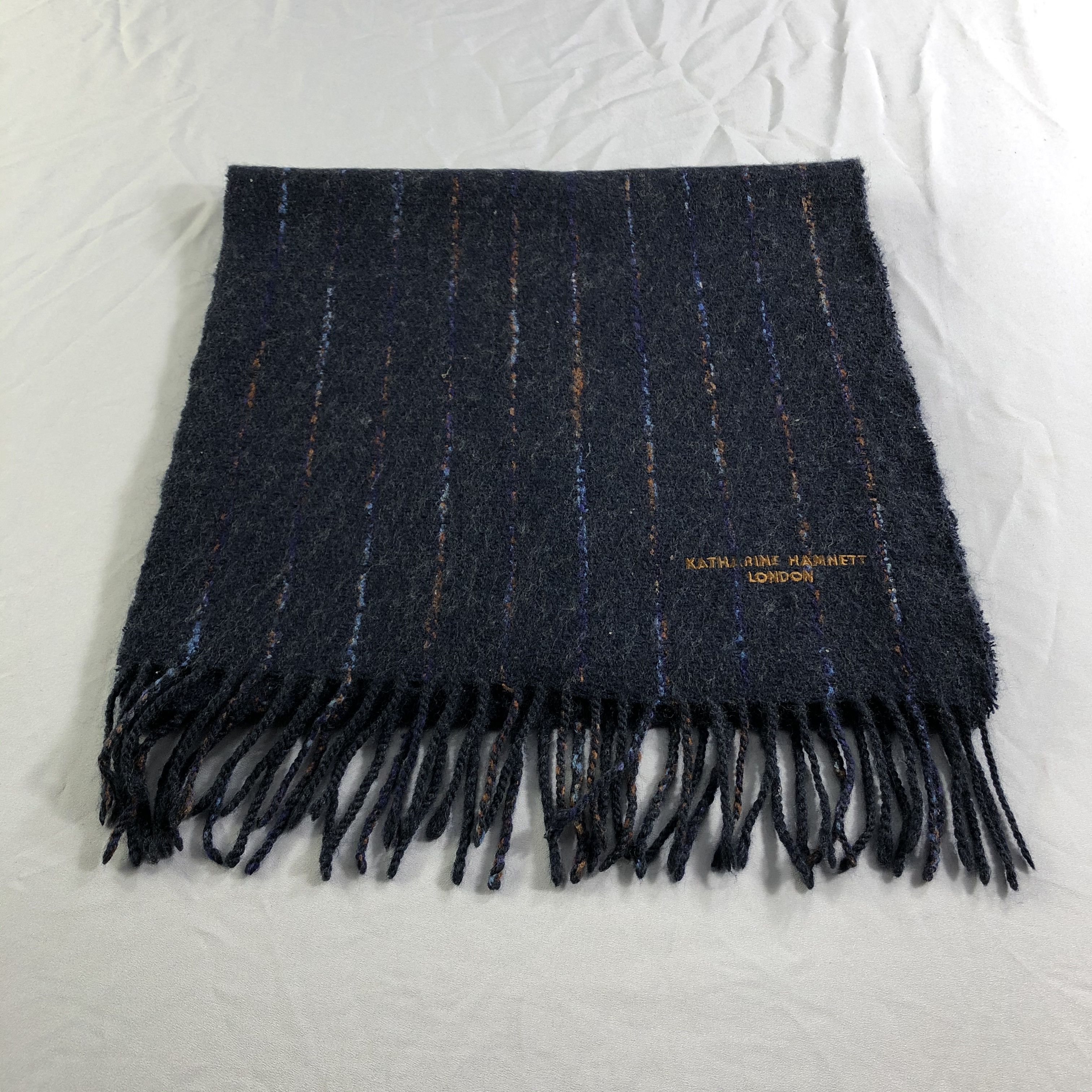 Katharine Hamnett London Katharine Hamnett Wool Scarf Muffler Neckwear V2445 Size ONE SIZE - 2 Thumbnail