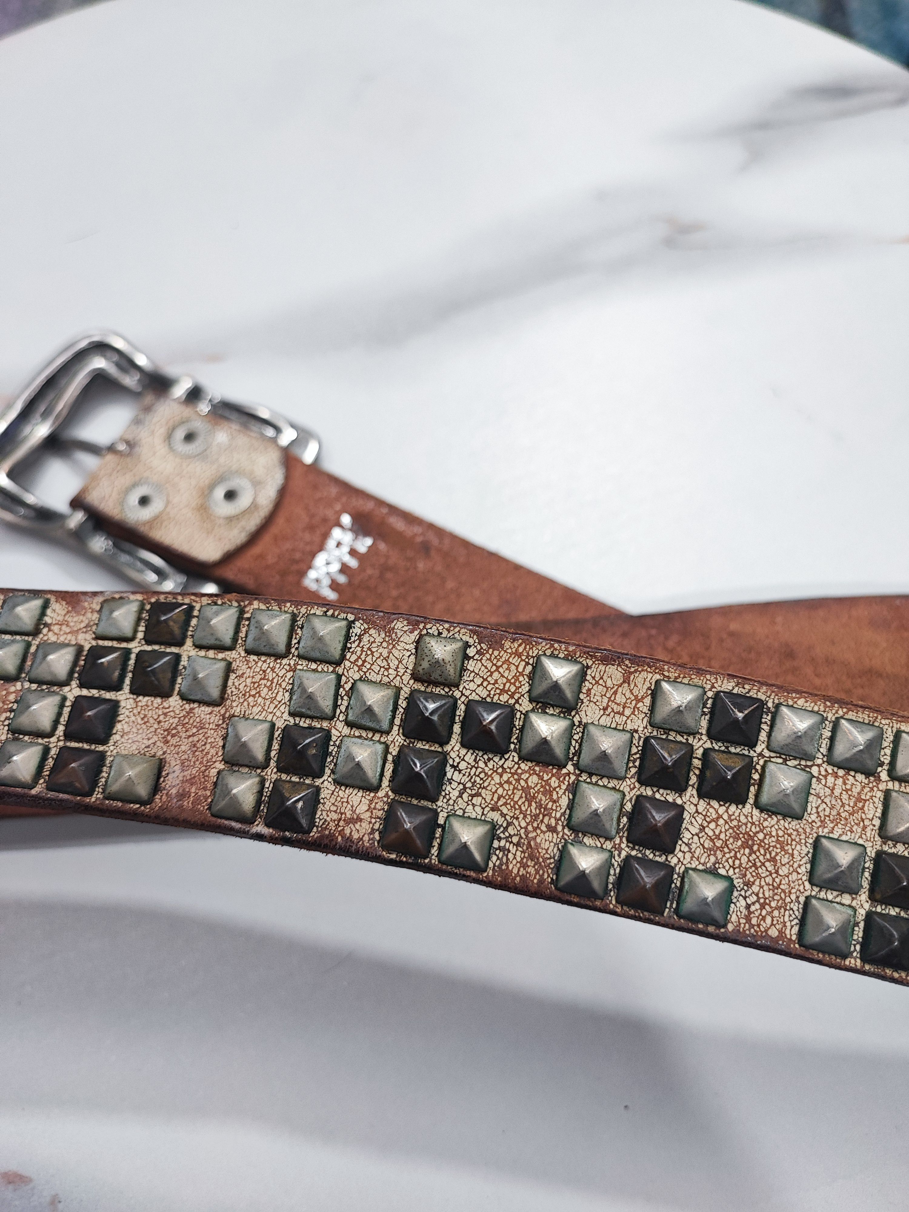 PPFM Japanese Brand PPFM Studded Leathers Belt Size ONE SIZE - 5 Thumbnail