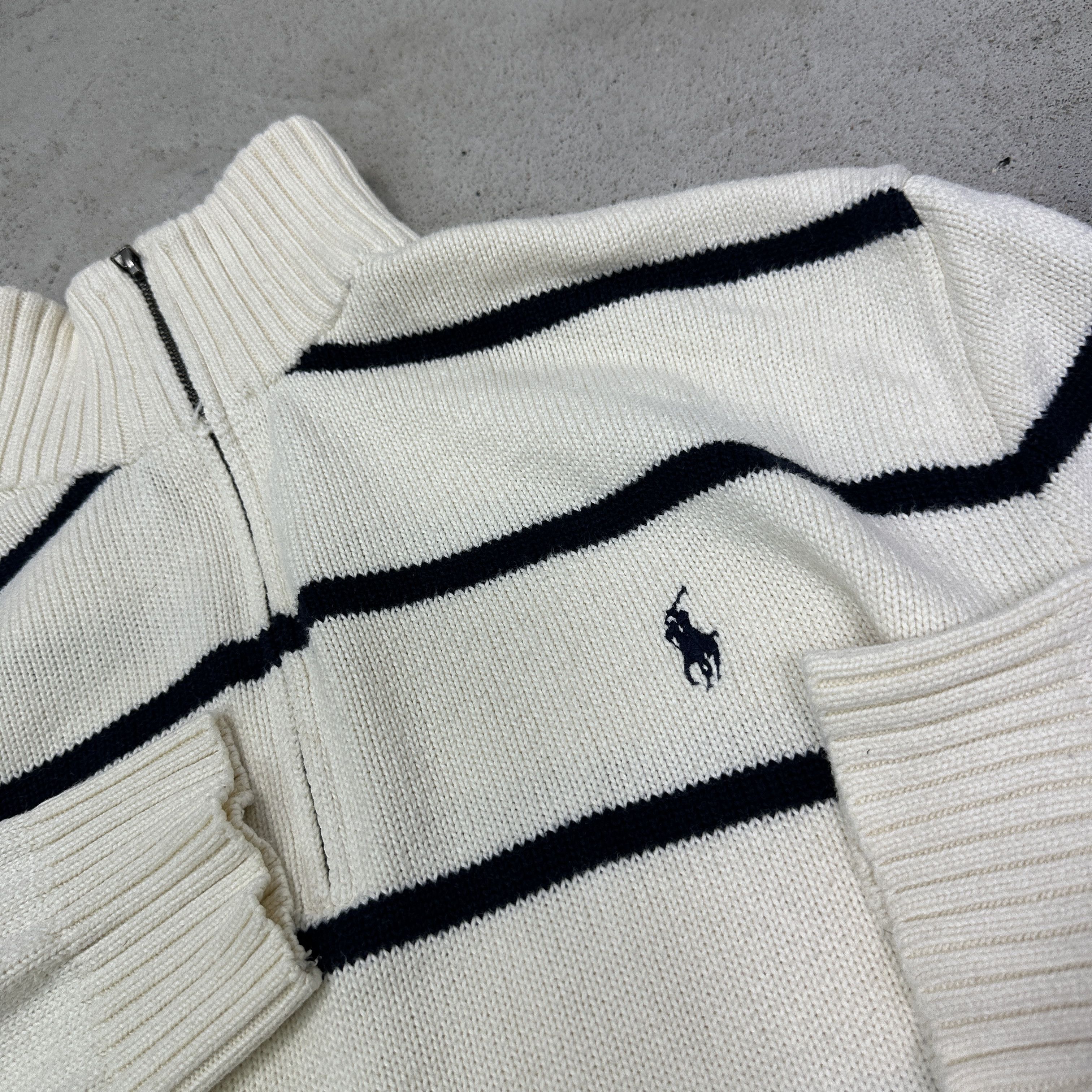 Polo Ralph Lauren Vintage Streetwear Striped Polo Ralph Lauren Sweater Y2K Size US XL / EU 56 / 4 - 2 Thumbnail