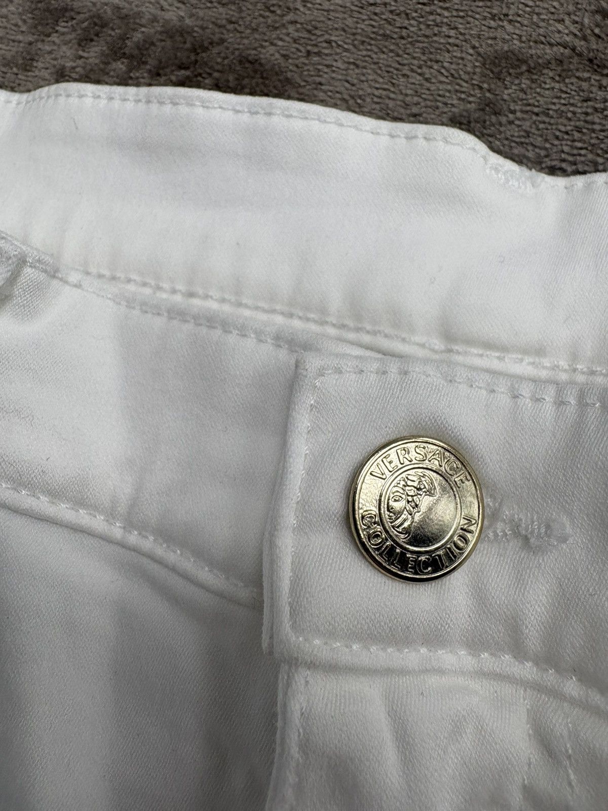 Versace Versace White Jeans Slim / Regular Classic Size US 31 - 3 Thumbnail