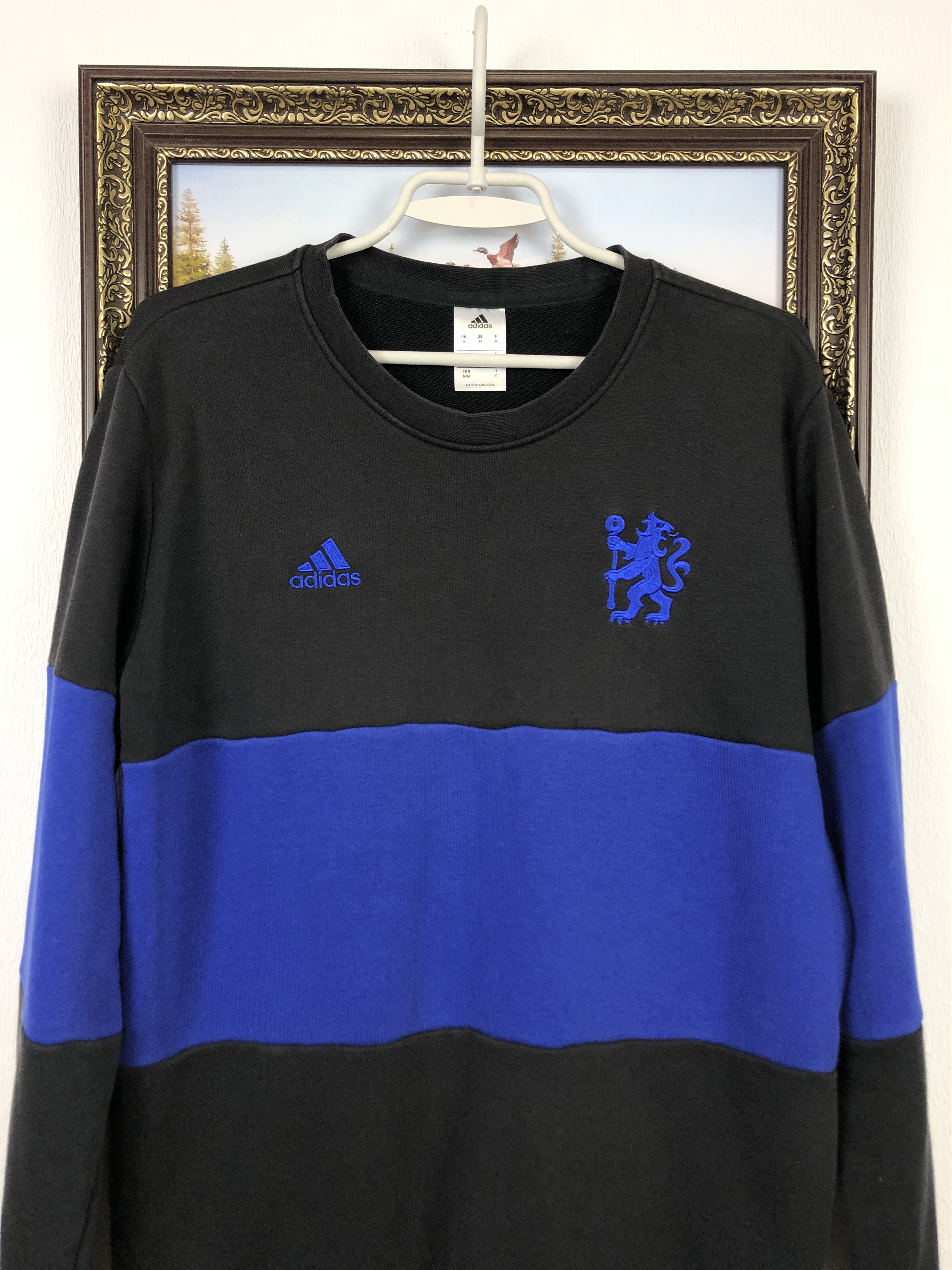 Adidas Adidas Chelsea Football Sweatshirt Soccer Rare Blues Size US M / EU 48-50 / 2 - 2 Thumbnail