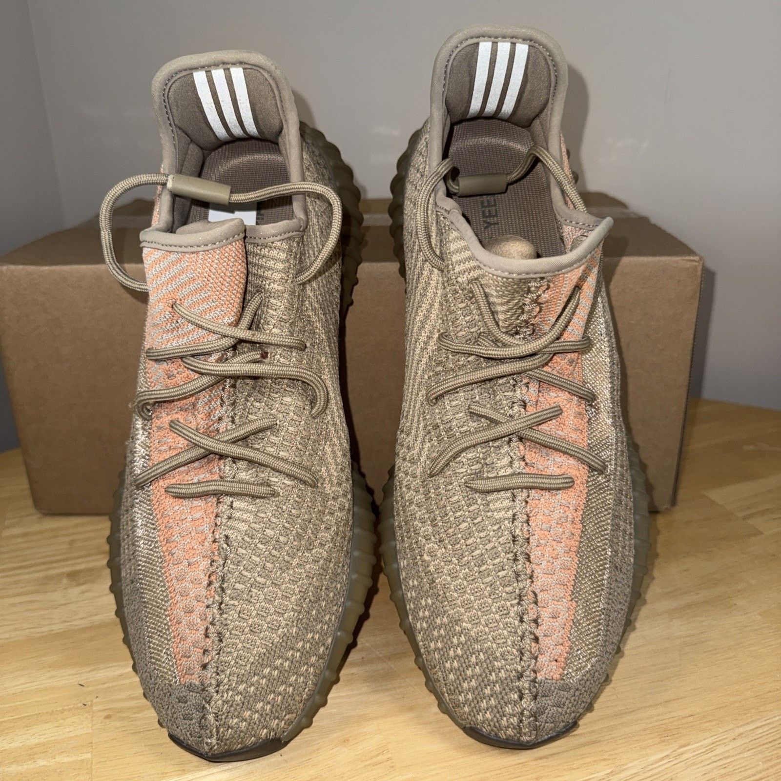 Adidas Size 11.5 - Yeezy Boost 350 V2 Sand Taupe Lightly Stepped In Size US 11.5 / EU 44-45 - 4 Thumbnail